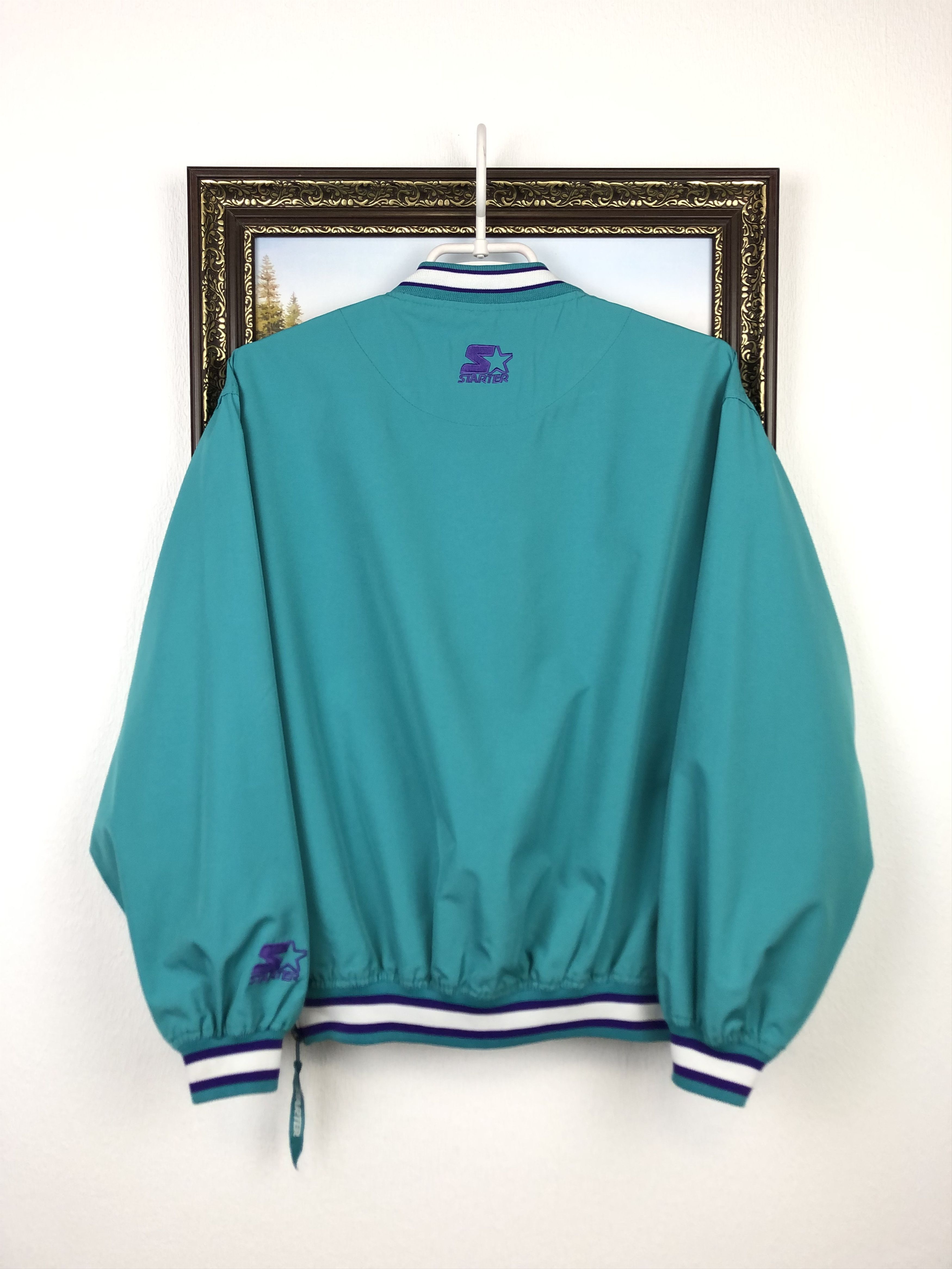 Starter Vintage Starter Charlotte Hornest Jacket Bomber Windbreaker Size M / US 6-8 / IT 42-44 - 11 Thumbnail