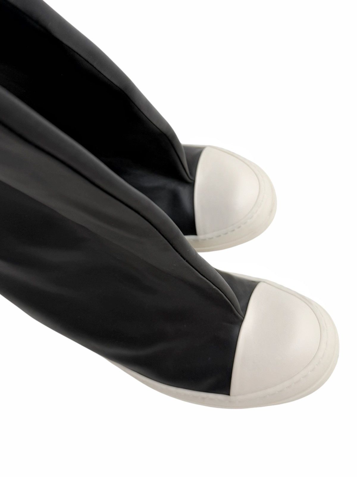 Rick Owens Rick Owens Oblique Leather Flared Sock Ramones Boots Size US 10 / EU 43 - 4 Thumbnail