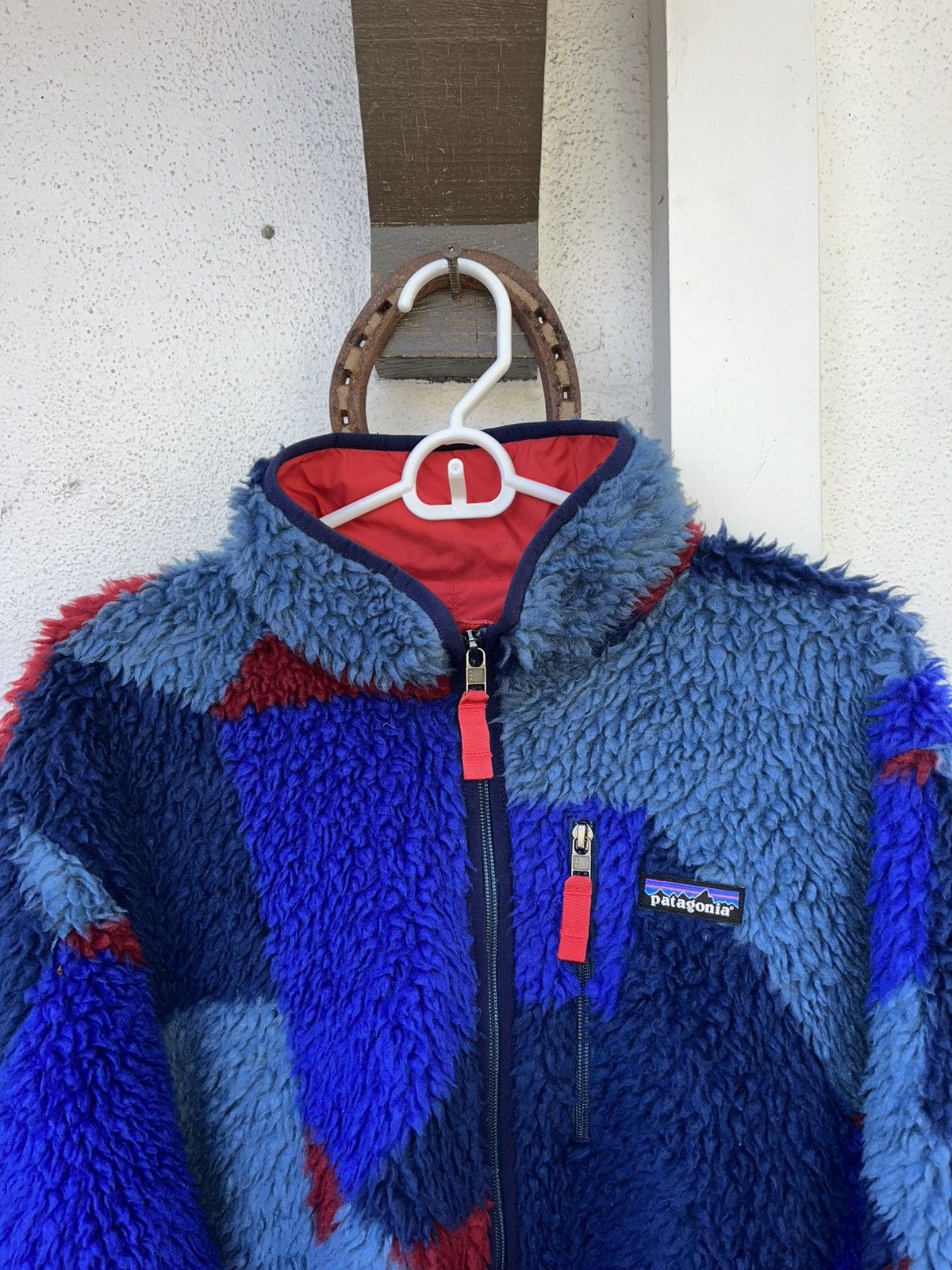 Patagonia Men's Patagonia Bear Block Retro X Deep Pile Fleece Jacket Size US L / EU 52-54 / 3 - 4 Thumbnail