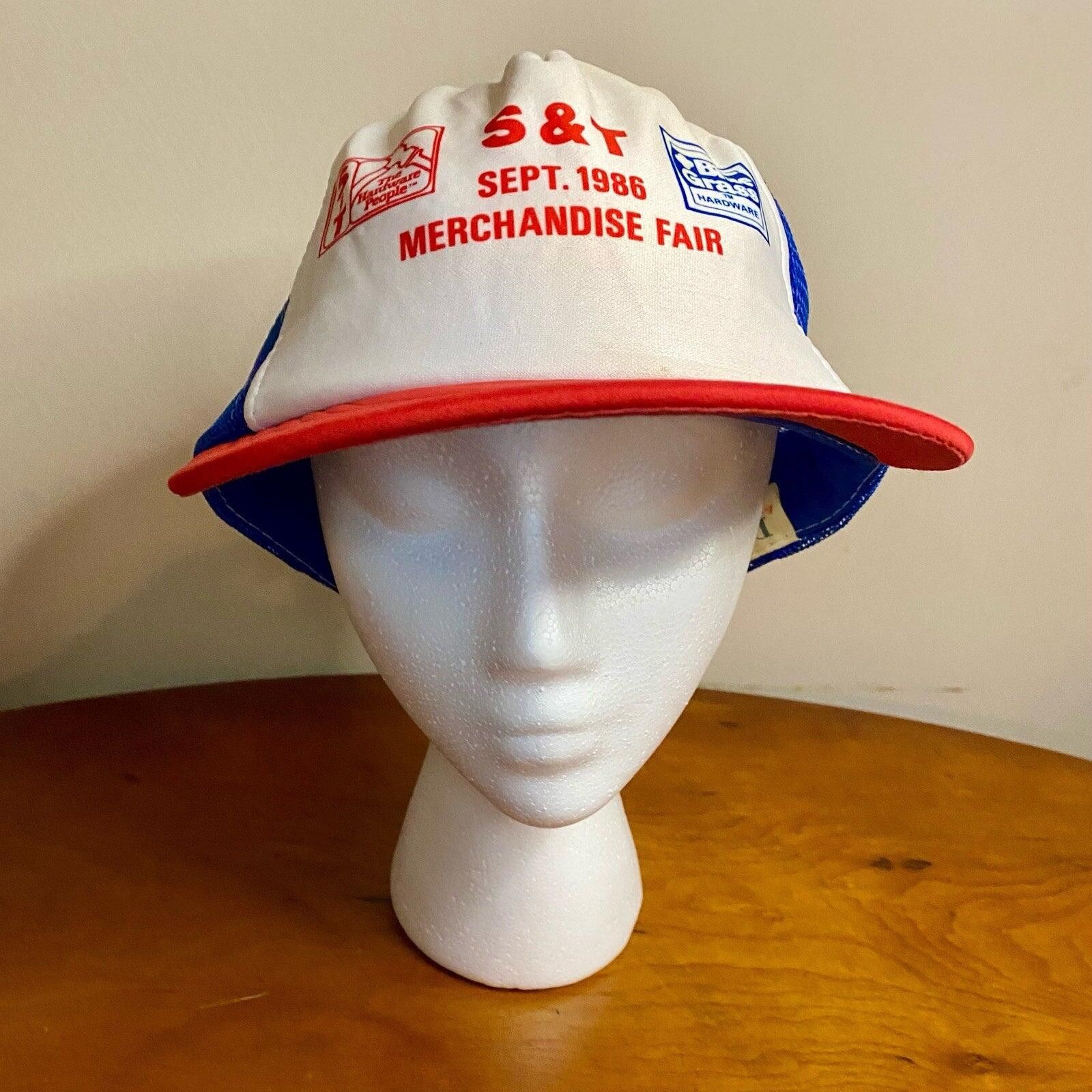 Other DA S&T Hardware Vintage White Trucker Hat Mens One Size Size ONE SIZE - 3 Thumbnail