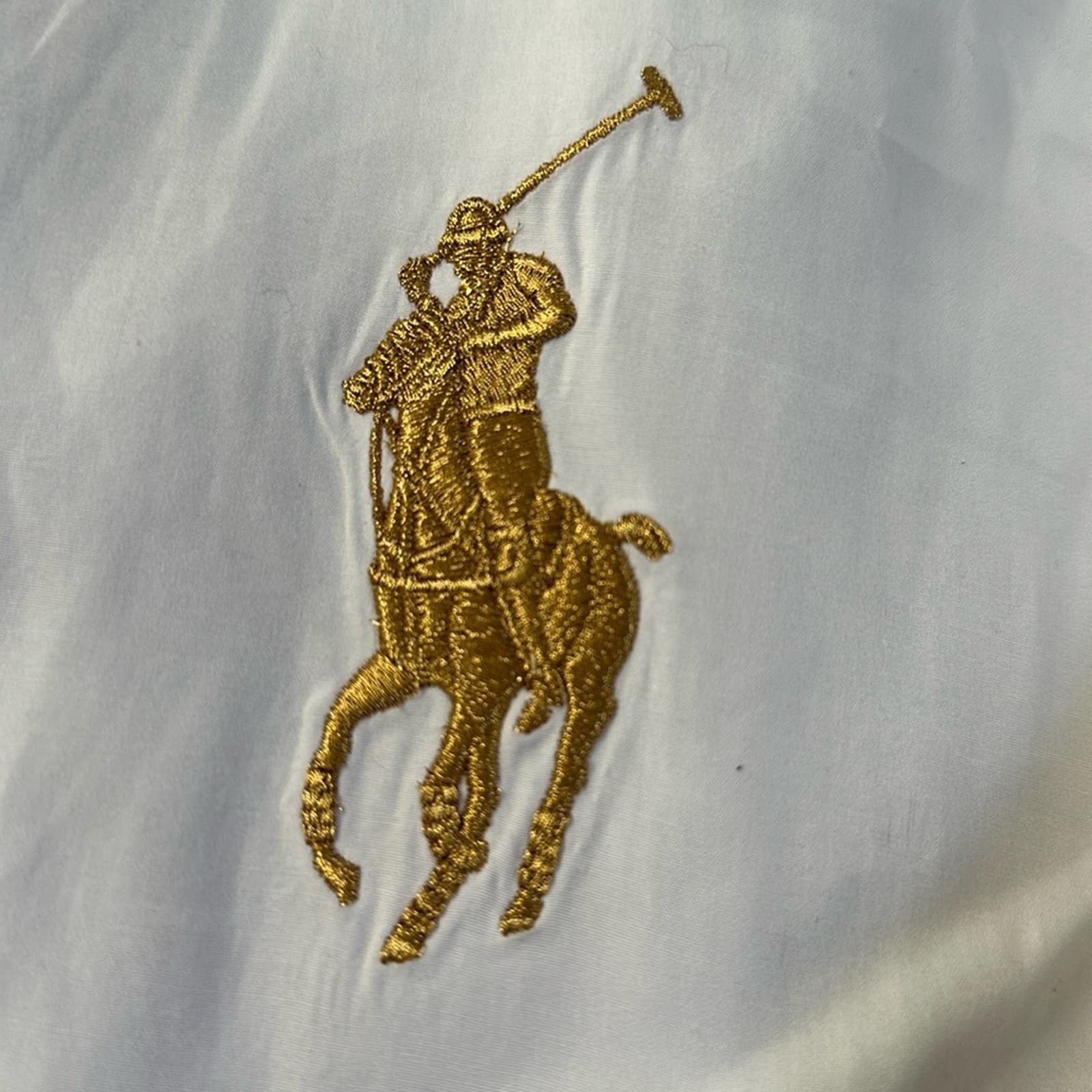 image of Black Label Ralph Laurent Women's Big Gold Pony White Size 6