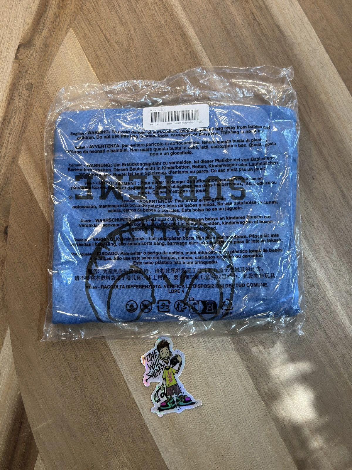 Supreme Supreme Skeleton Tee Size XXL Size US XXL / EU 58 / 5 - 3 Thumbnail