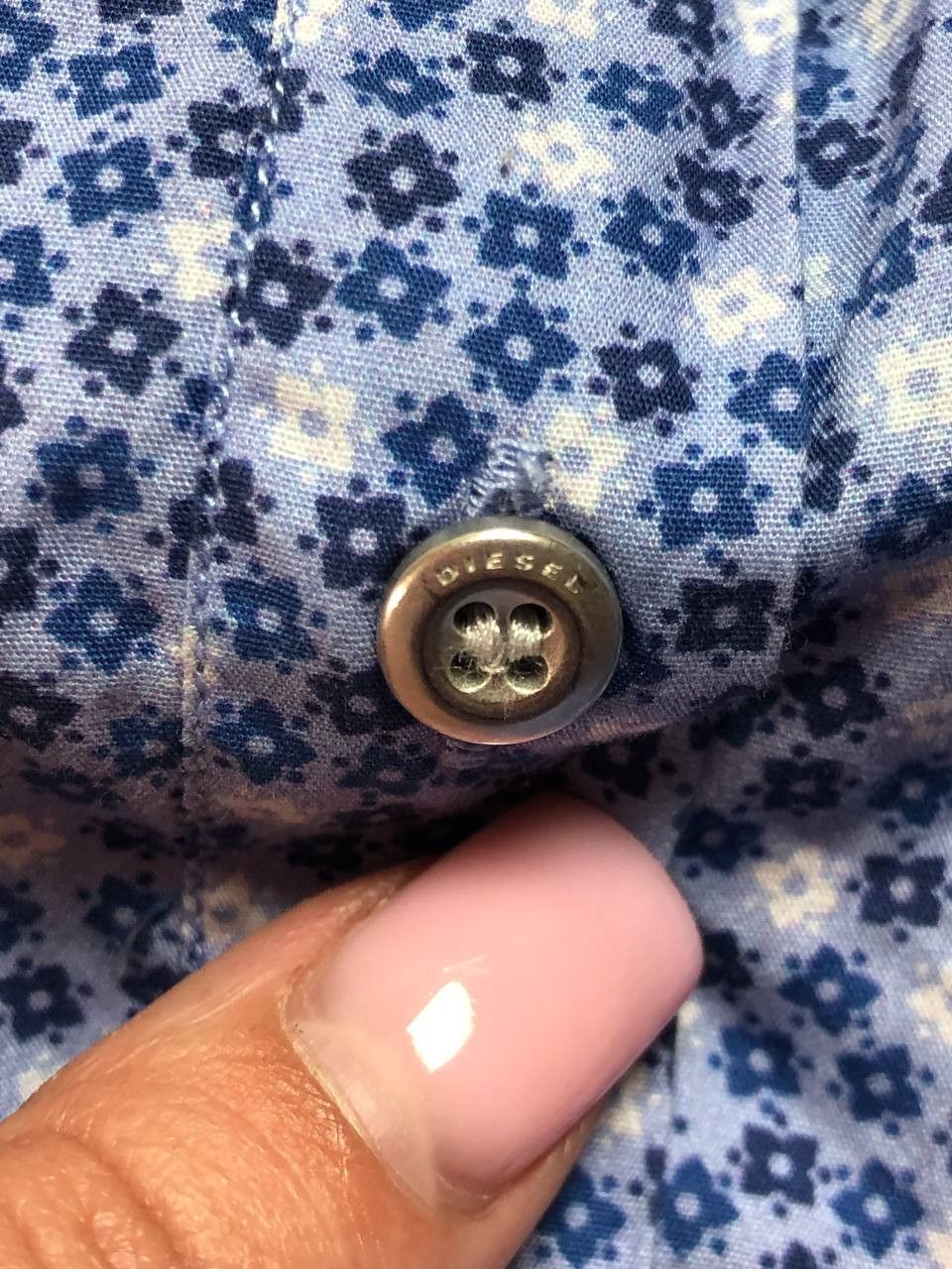 Diesel Vintage Diesel Flowers Print Slim Fit Y2K Shirt Size M Size US M / EU 48-50 / 2 - 9 Thumbnail