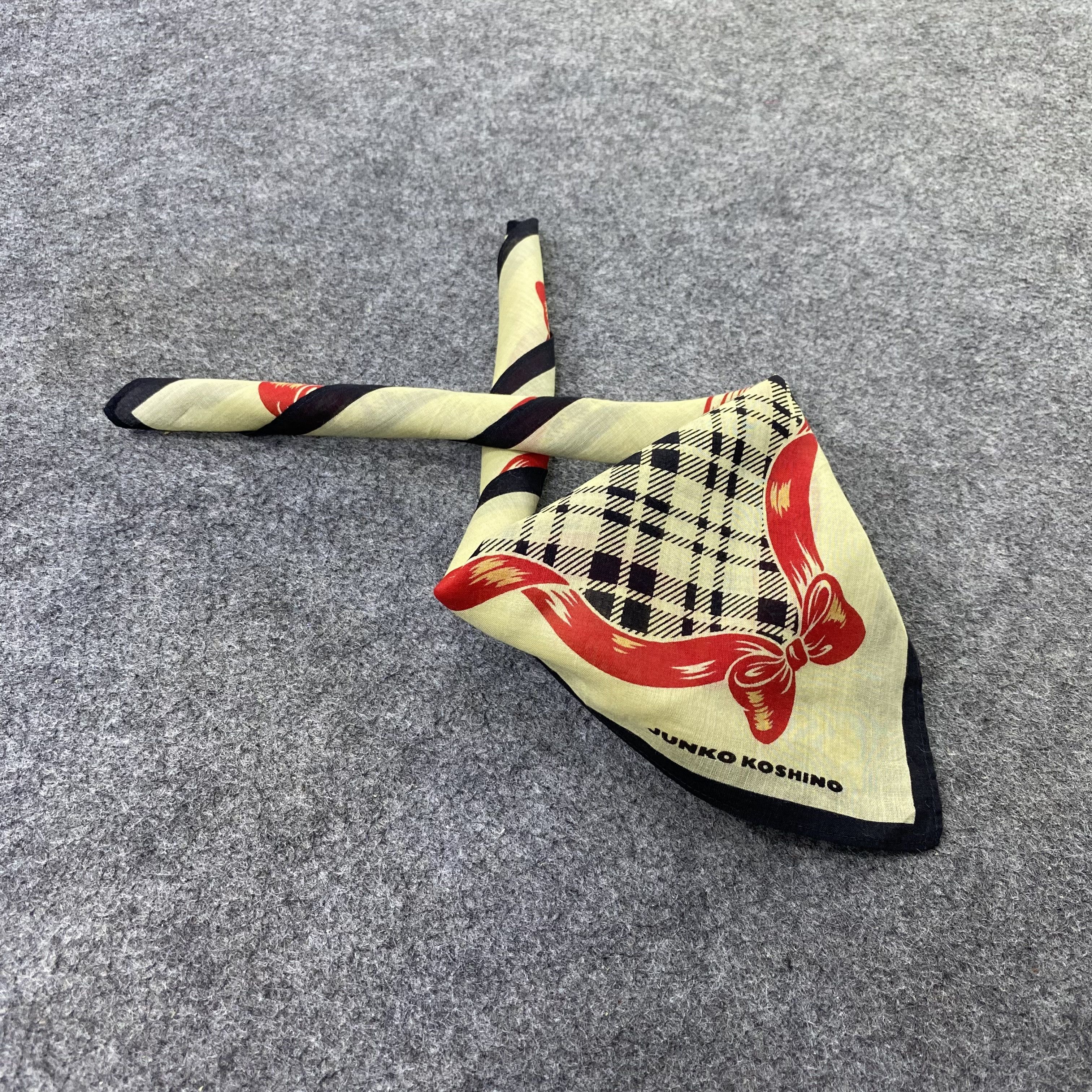 Japanese Brand Junko Koshino Handkerchief Neckerchief Bandana-B2045 Size ONE SIZE - 1 Thumbnail