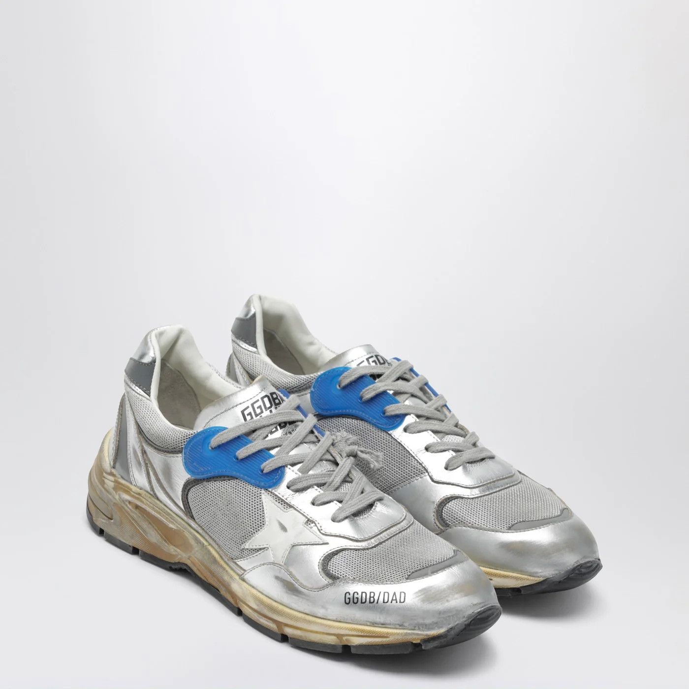 Golden Goose o1d2blof0426 Dad-Star Low- Top Sneakers in Silver Size US 10 / EU 43 - 2 Thumbnail