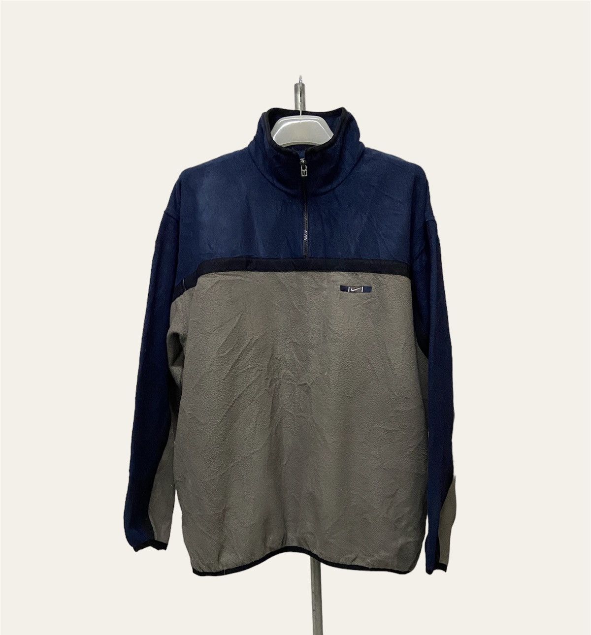 VINTAGE NIKE COLOR BLOCK FLEECE JACKET