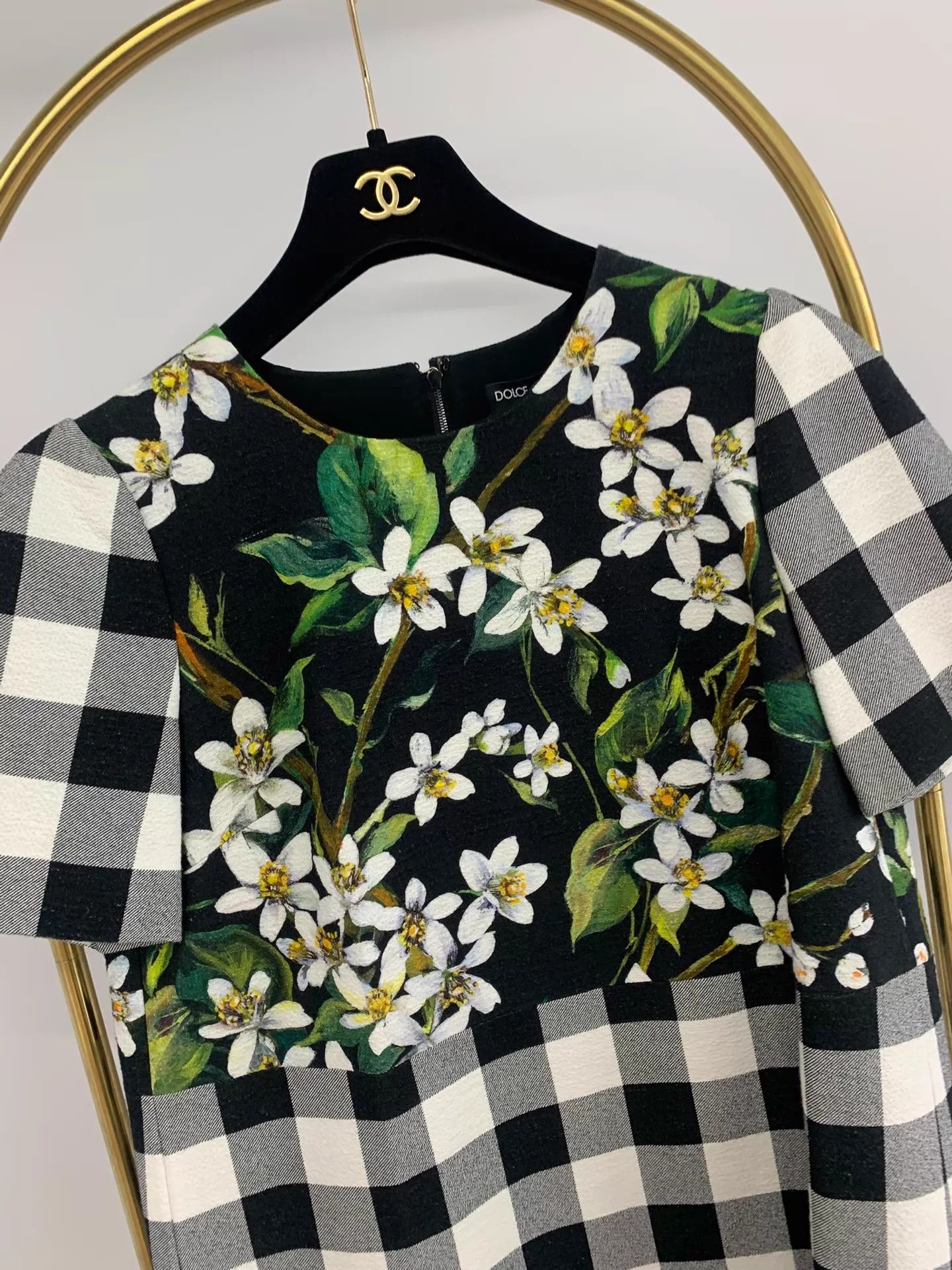 Dolce & Gabbana DG Printed Check Dress EU42 New Size M / US 6-8 / IT 42-44 - 2 Thumbnail