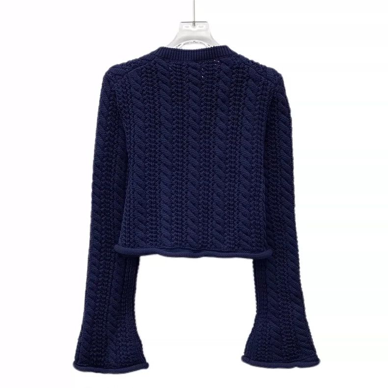 Louis Vuitton Louis Vuitton Knitted cardigan jacket with 22 blue knitted Size S / US 4 / IT 40 - 2 Thumbnail