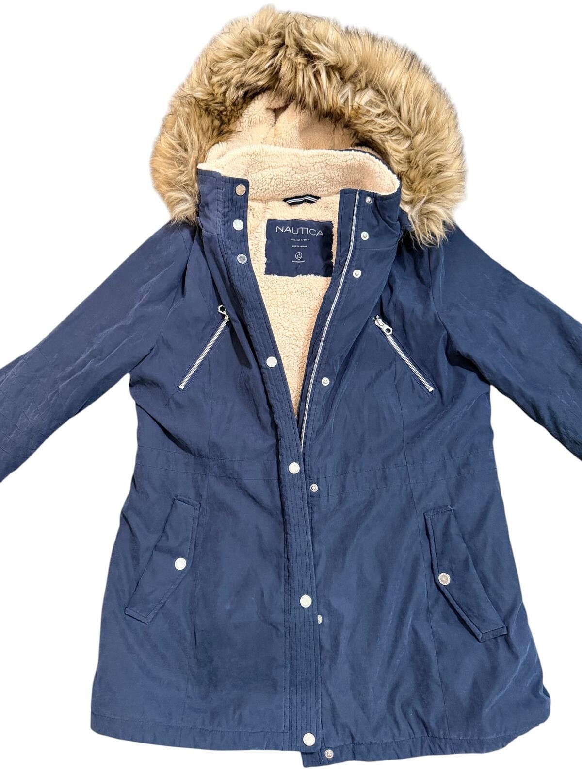 Nautica Nautica Faux Fur Trim Sherpa Lined Parka Large Size US L / EU 52-54 / 3 - 4 Thumbnail