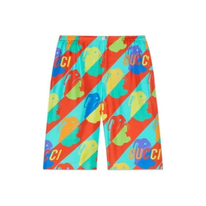 Gucci Gucci Gucci Chinese New Year Silk Casual Shorts -2506 Size US 44 / EU 60 - 1 Thumbnail