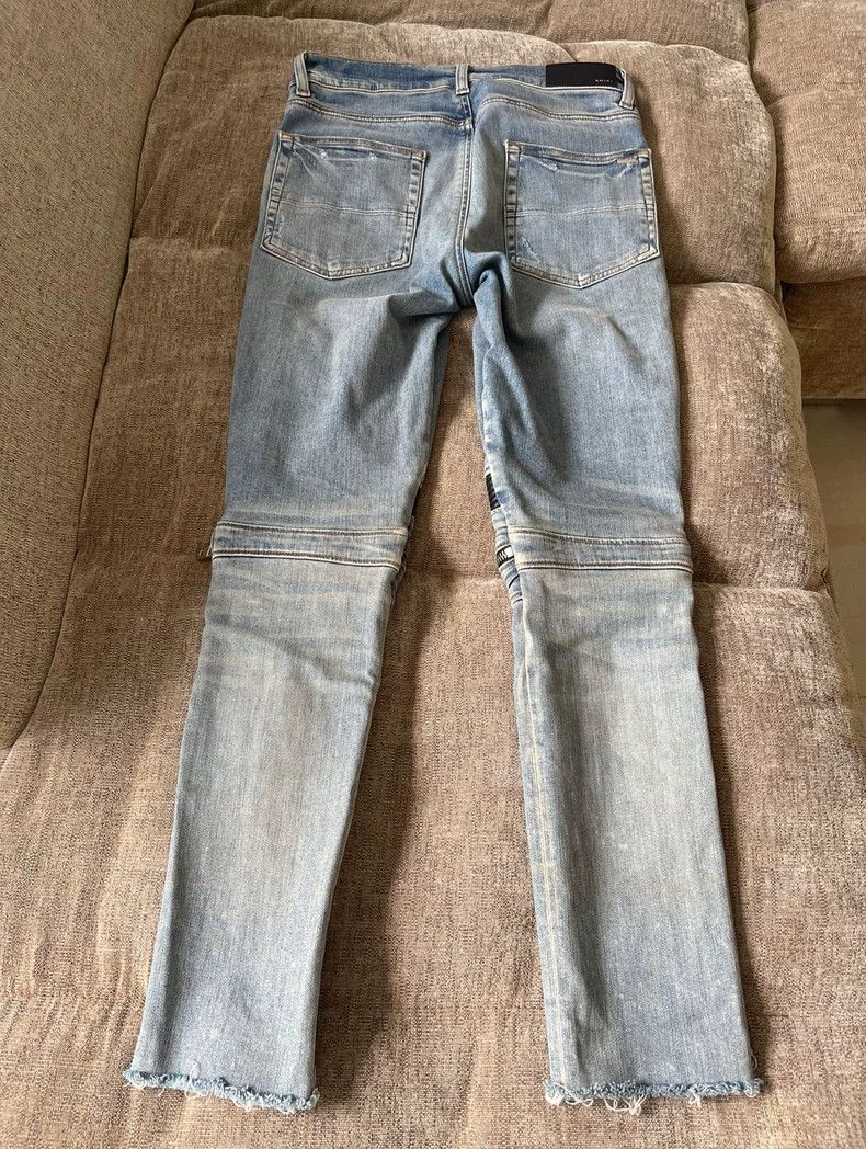 Amiri Amiri Blue jeans, zippered leather jeans 2501-Nextarrow Size US 30 / EU 46 - 2 Thumbnail