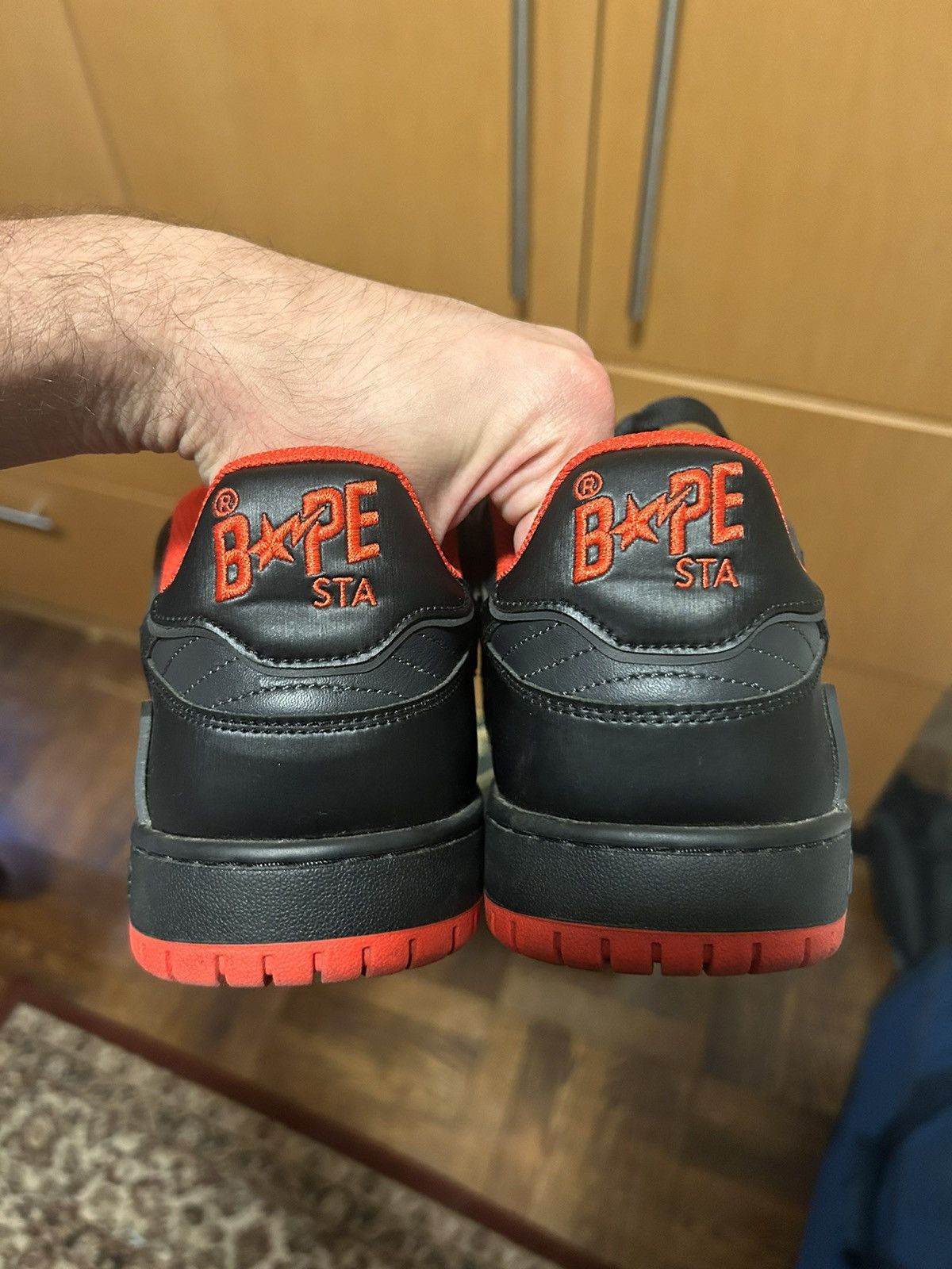 Bape Bape Sk8 Sta #4 Gray Red Size US 11 / EU 44 - 5 Thumbnail