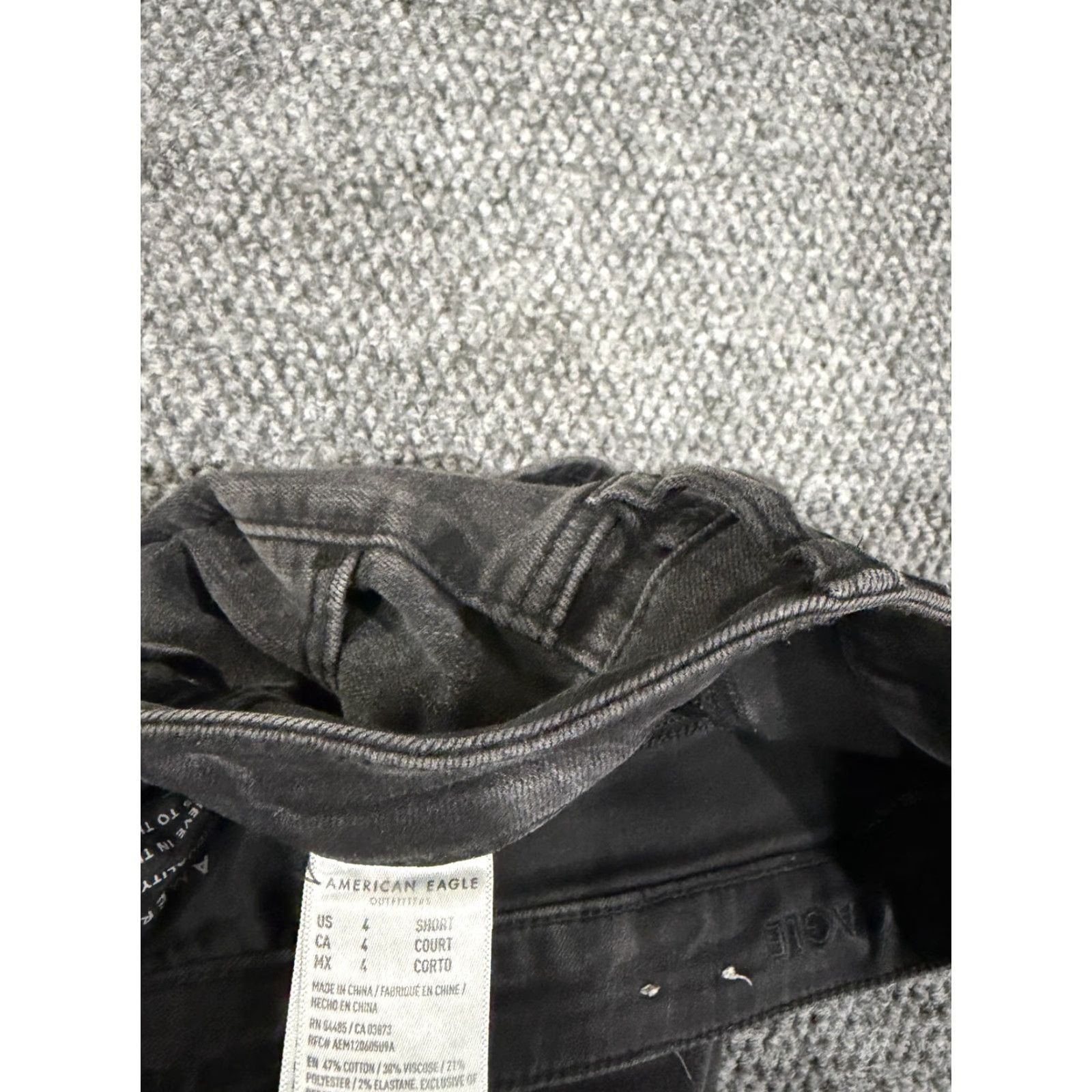 American Eagle Outfitters American Eagle Outfitters Jeans Womens 4 Black Skinny Distressed Stretch Denim High Rise Jeans Size 27" / US 4 / IT 40 - 4 Thumbnail