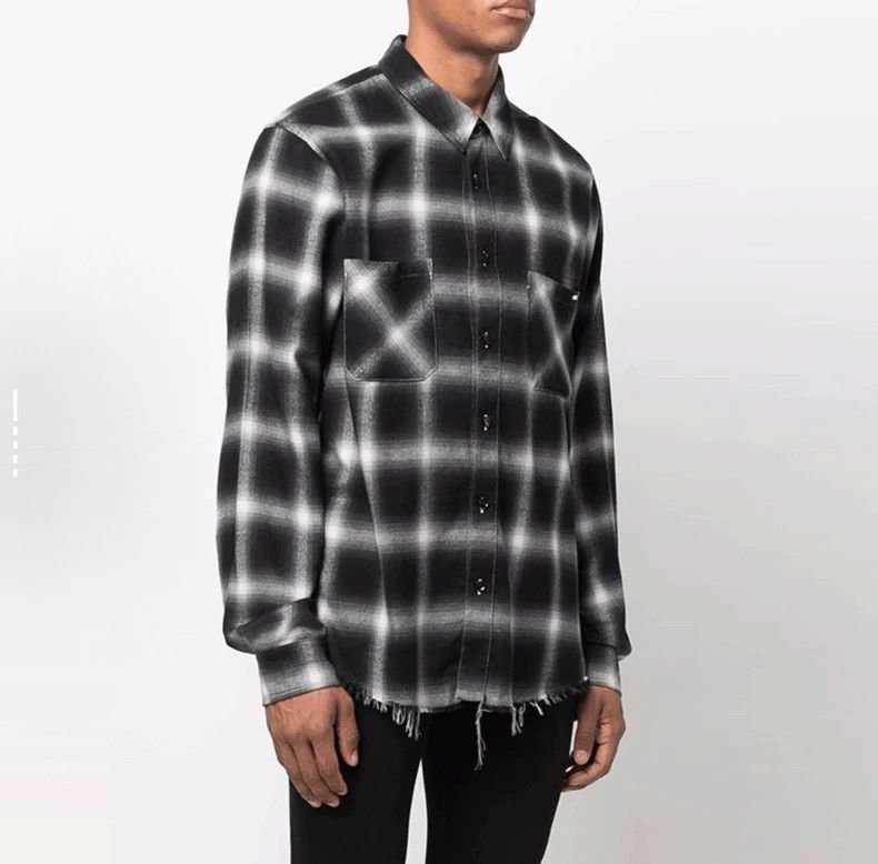 Amiri Amiri hem destroyed rock checkered shirt Size US L / EU 52-54 / 3 - 9 Thumbnail