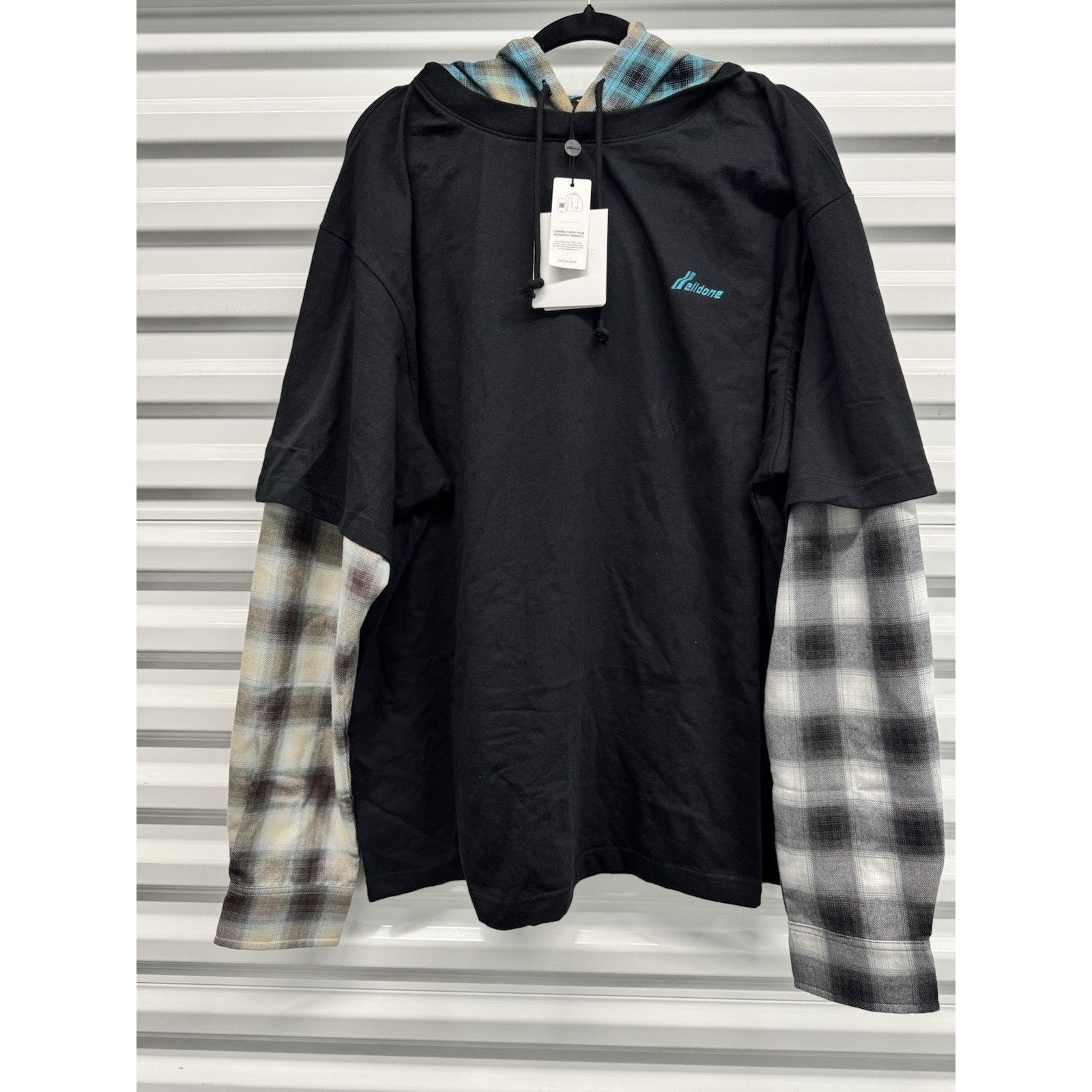 WE11DONE We11done Black Checkered Patch Long-Sleeved T Shirt XL NWT Size US S / EU 44-46 / 1 - 3 Thumbnail