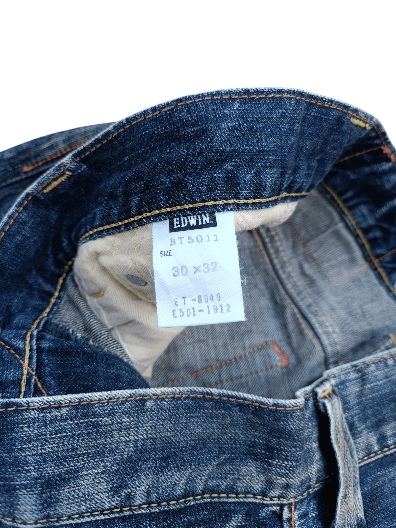 Edwin × Japanese Brand Vintage Edwin 503 Bootcut Whiskers Faded Denim Size US 30 / EU 46 - 10 Thumbnail