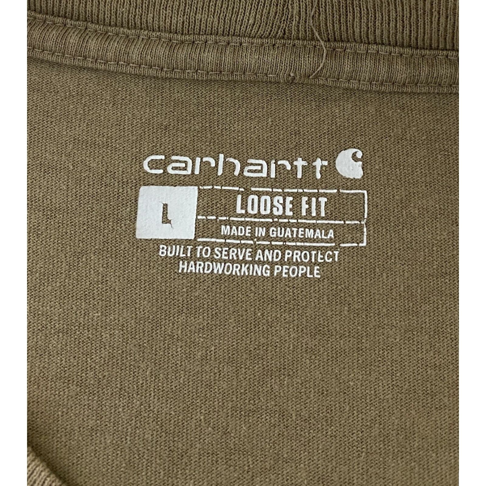Carhartt Carhartt Shirt Mens Large Brown Loose Fit Pocket K87 Workwear Short Sleeve Tee Size US L / EU 52-54 / 3 - 8 Thumbnail