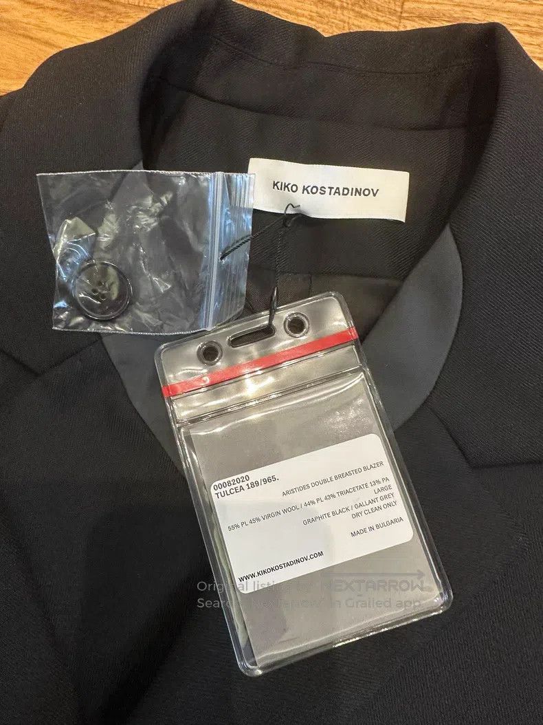 Kiko Kostadinov Kiko Kostadinov size L Aristides 20SS Black Suit Jacket Size 38S - 2 Thumbnail