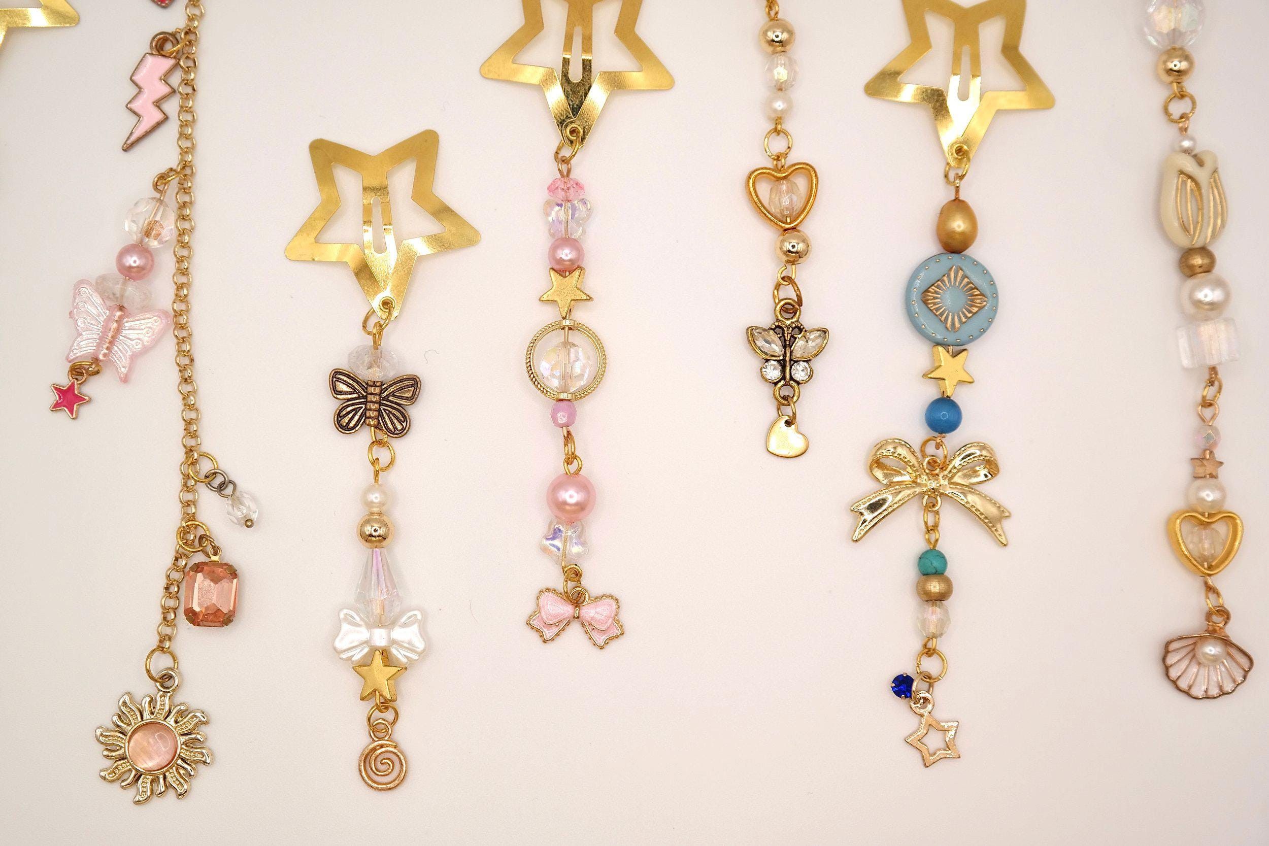 Handmade Gold Star Decorated Hair Clips Size ONE SIZE - 5 Thumbnail