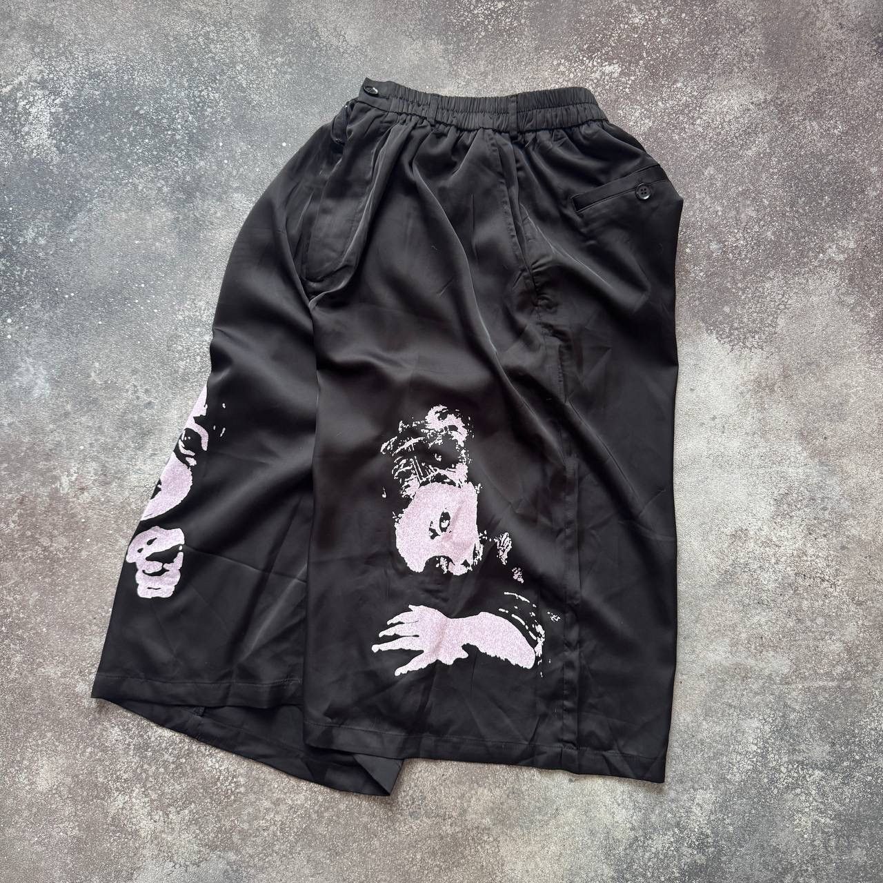 Yohji Yamamoto Yohji Yamamoto Pour Homme SS22 O-Beroko Silk Wide Shorts Size US 32 / EU 48 - 14 Thumbnail