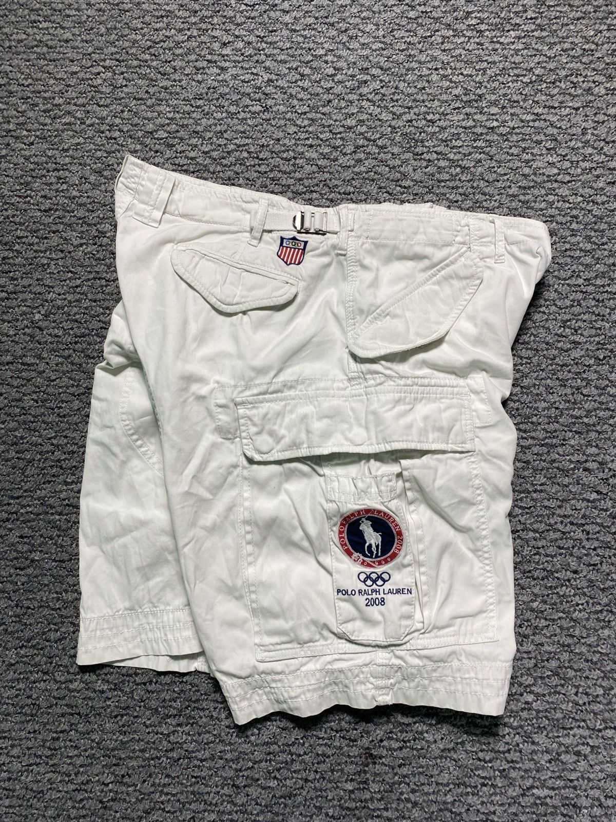 Polo Ralph Lauren Vintage Polo Ralph Lauren USA Olympic cargo shorts USA Size US 36 / EU 52 - 5 Thumbnail