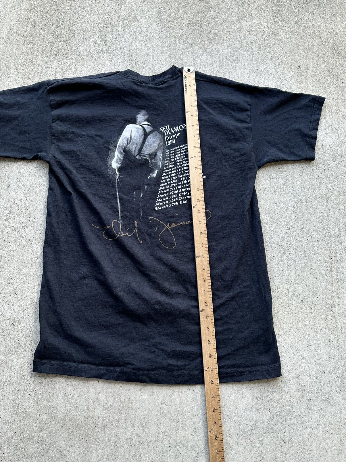 Band Tees × Vintage Vibtage Neil Diamond Concert Tee Shirt 90s Promo Merch Size US M / EU 48-50 / 2 - 6 Thumbnail