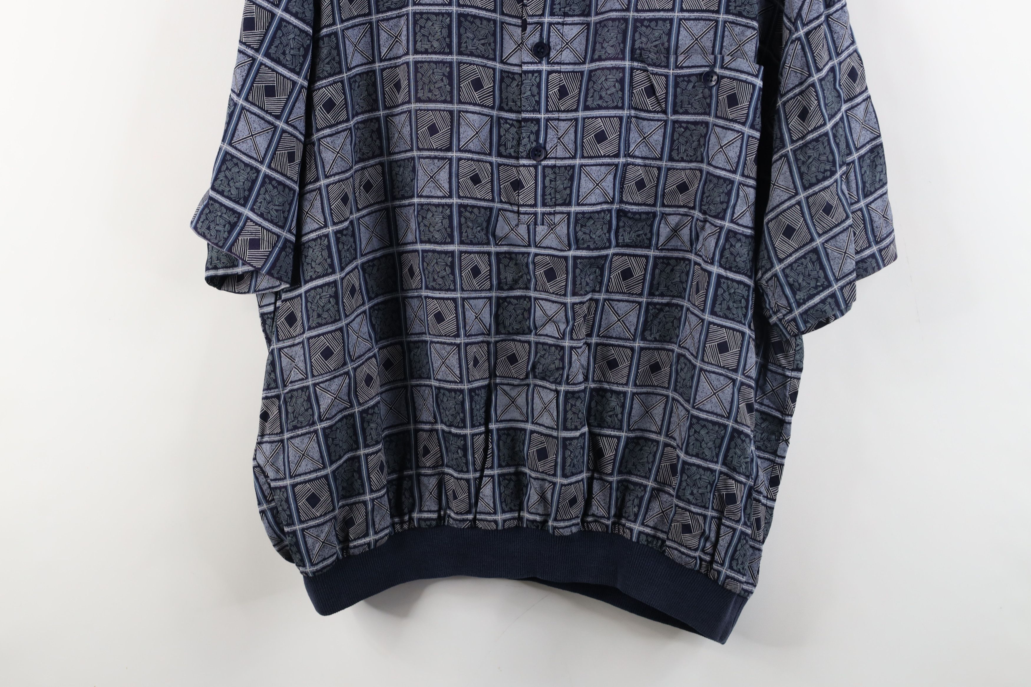 Vintage Vintage 90s Streetwear Checkered Collared Pullover Polo Size US XXL / EU 58 / 5 - 3 Thumbnail