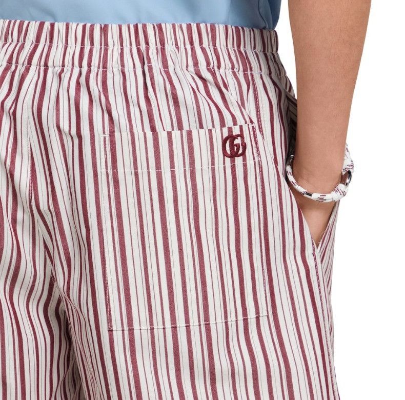 Gucci o1la5ras0426 Striped Cotton Shorts in Multicolor Size US 30 / EU 46 - 4 Thumbnail