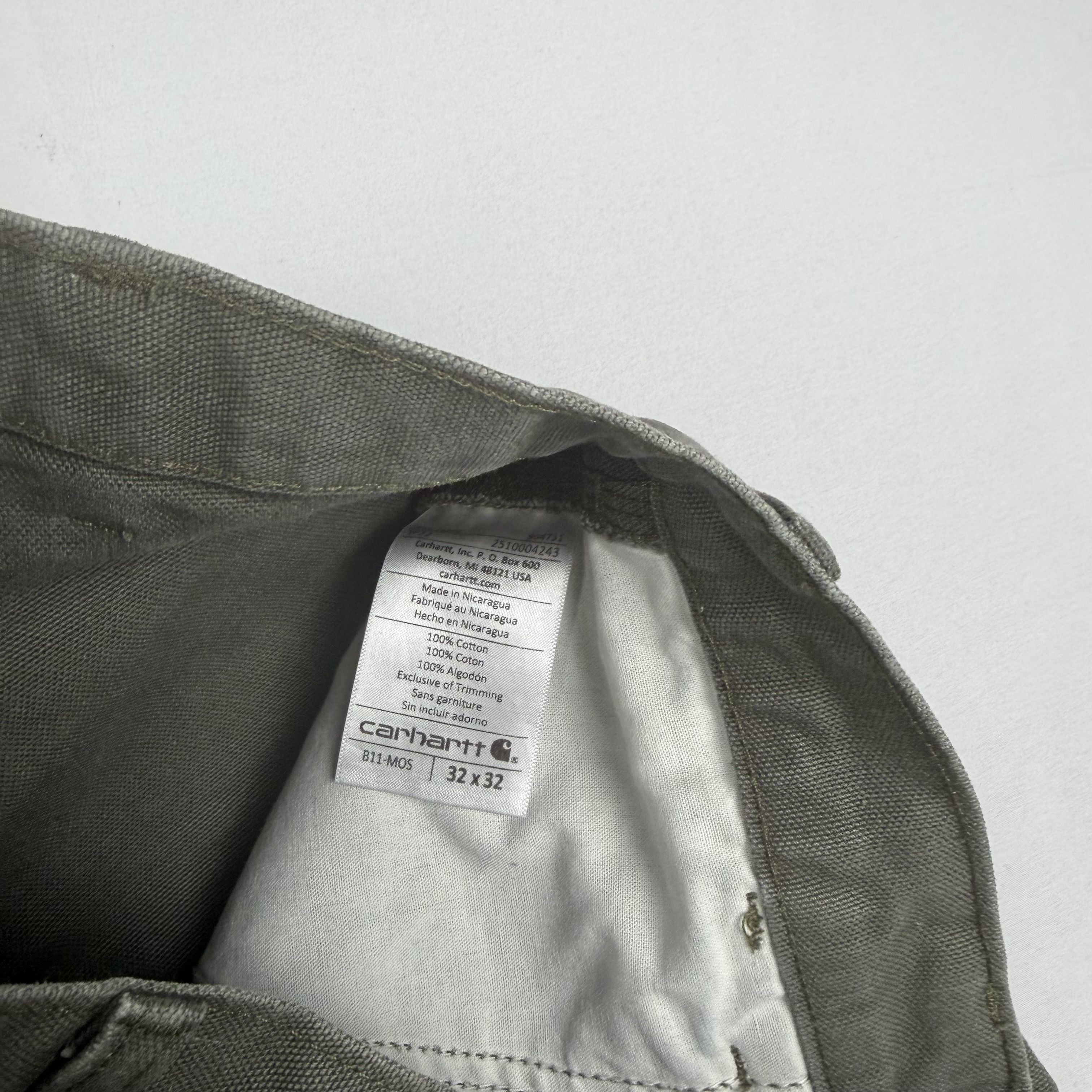 Carhartt Carhartt B11-MOS Carpenter Work Pants Olive 32x32 Size US 32 / EU 48 - 6 Thumbnail