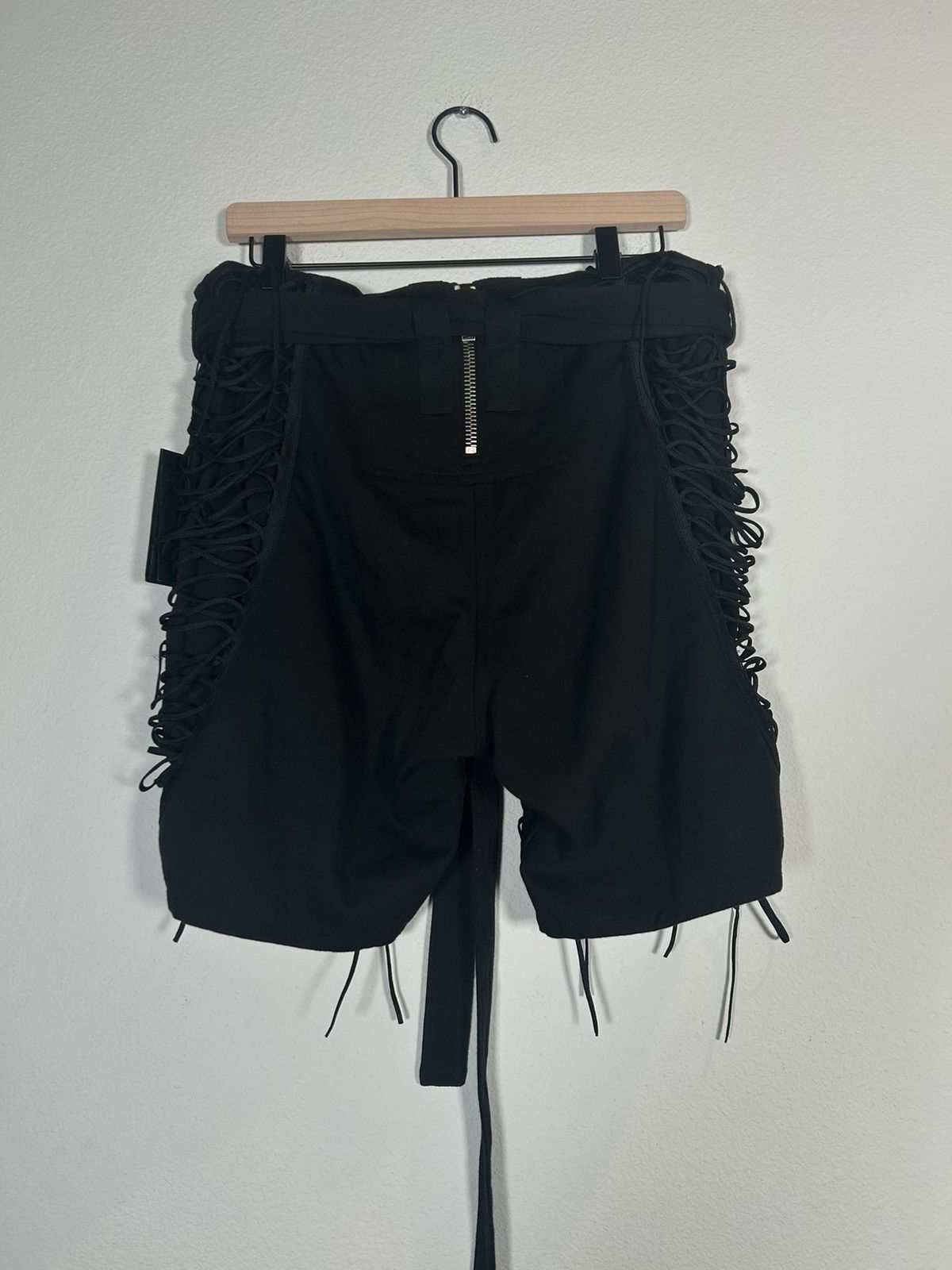 Saint Laurent Paris NWT! SS19 Runway Aviator Lace Up Shorts Size US 32 / EU 48 - 2 Thumbnail