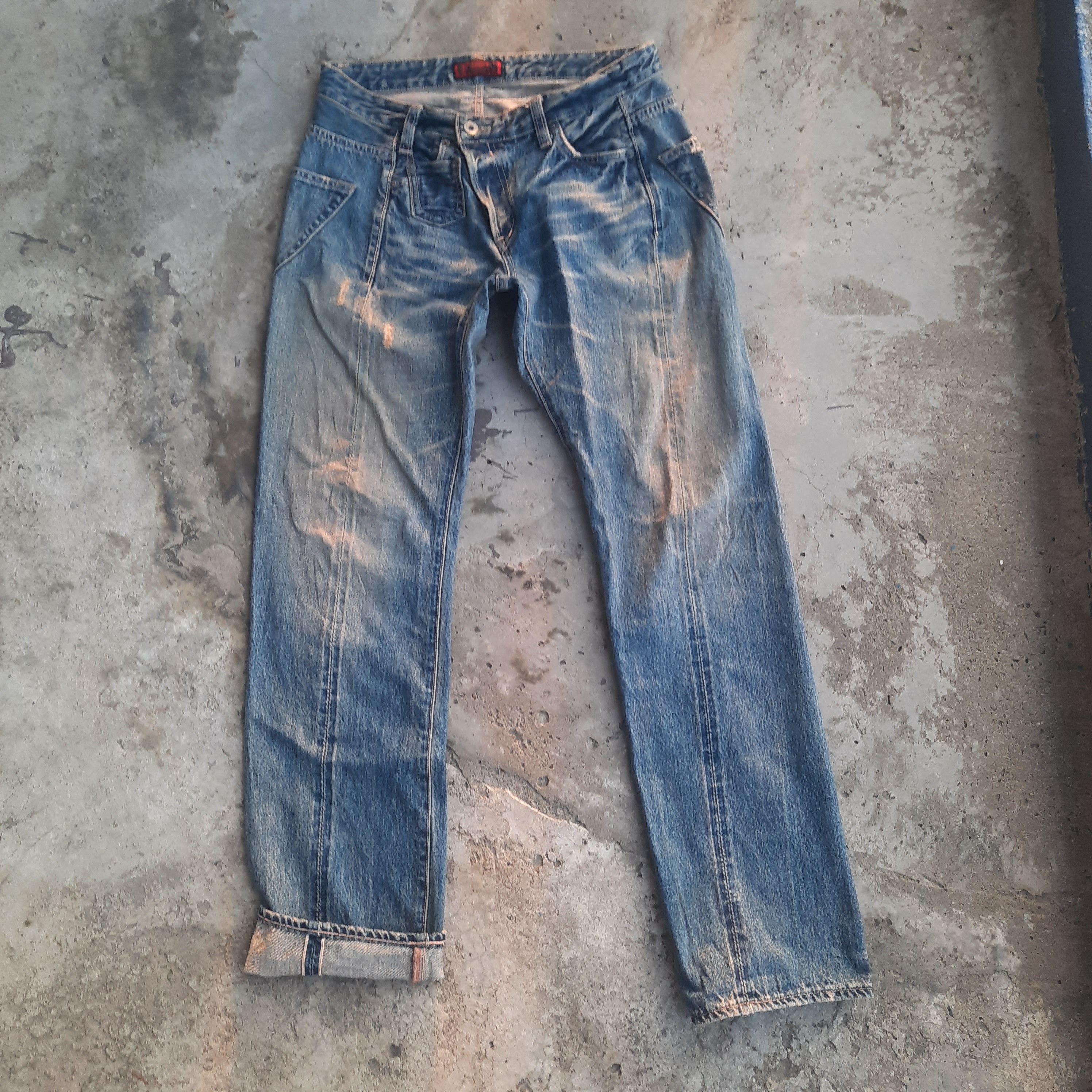 Japanese Brand × Johnbull × Vintage Johnbull Selvedge Japanese Brand Nice Design Size US 31 - 1 Thumbnail
