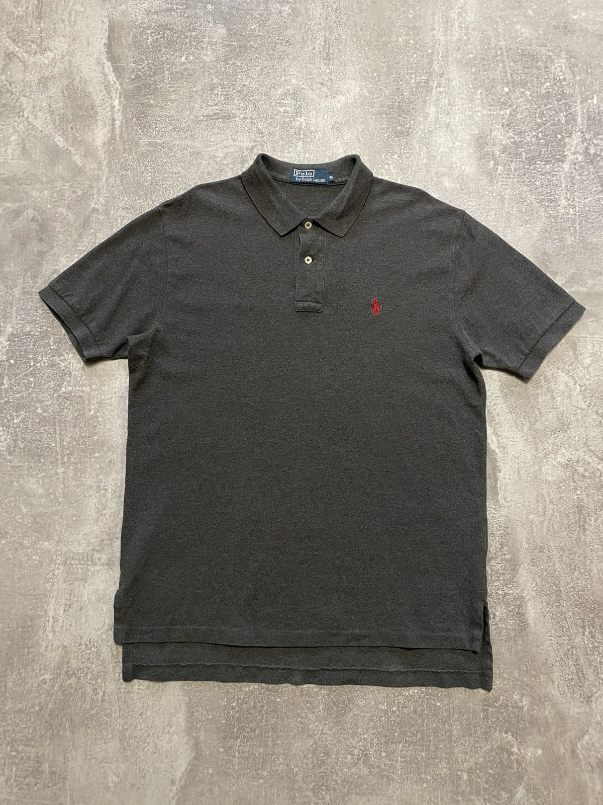 Polo Ralph Lauren Vintage Polo Ralph Lauren Gray Ponny Logo Polo Shirt Y2K Size US M / EU 48-50 / 2 - 1 Thumbnail
