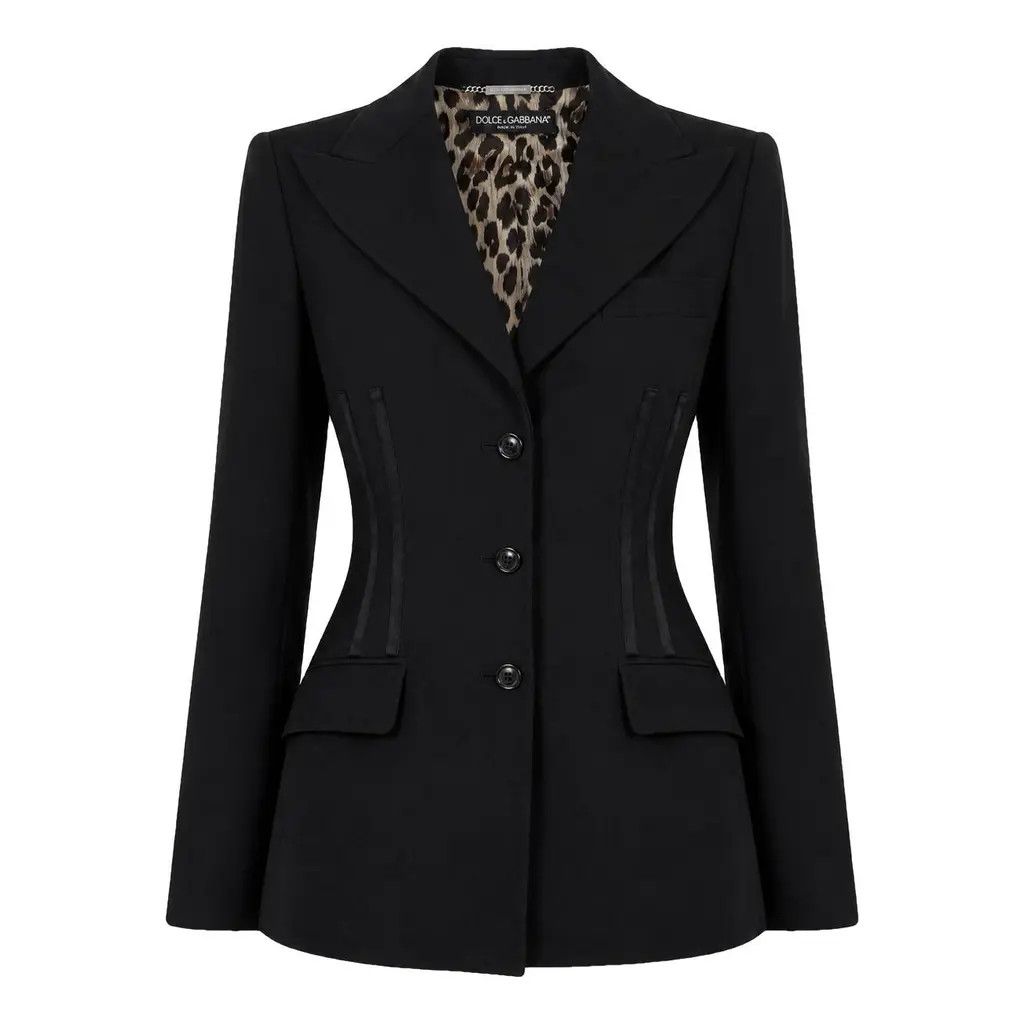 Dolce & Gabbana Dolce & Gabbana Tailored Corset Blazer Black Size IT 42 Size M / US 6-8 / IT 42-44 - 1 Thumbnail