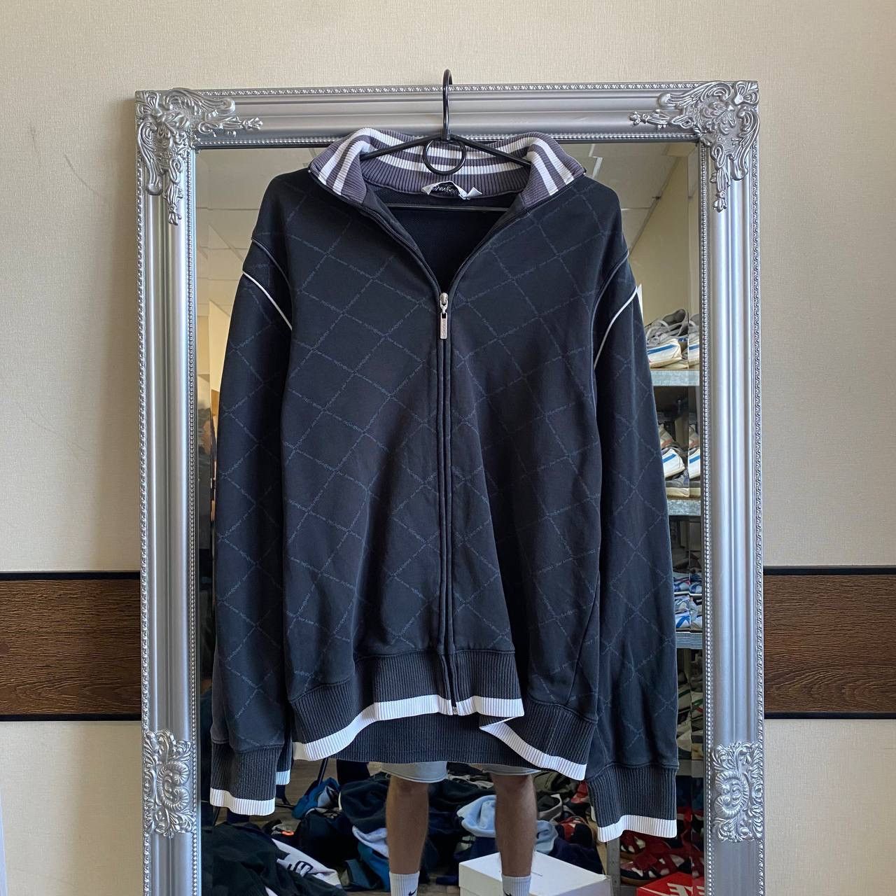 Yves Saint Laurent vintage YSL zip up sweatshirt black