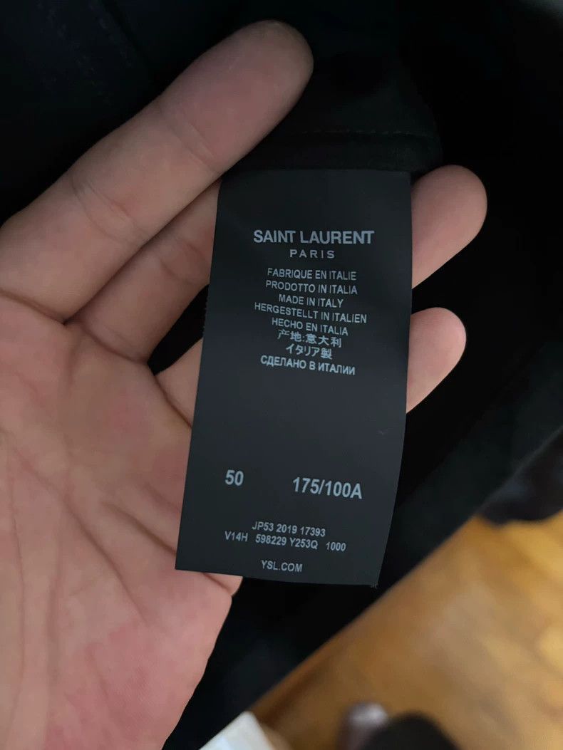 Saint Laurent Paris Saint Laurent 20SS Black Drill Jacket- Size US L / EU 52-54 / 3 - 4 Thumbnail