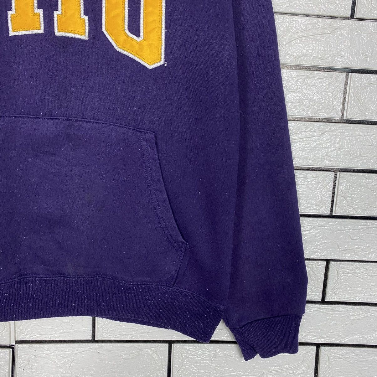 Japanese Brand Vintage Hoodie Champion JMU Big Logo Embroidery Size US M / EU 48-50 / 2 - 6 Thumbnail