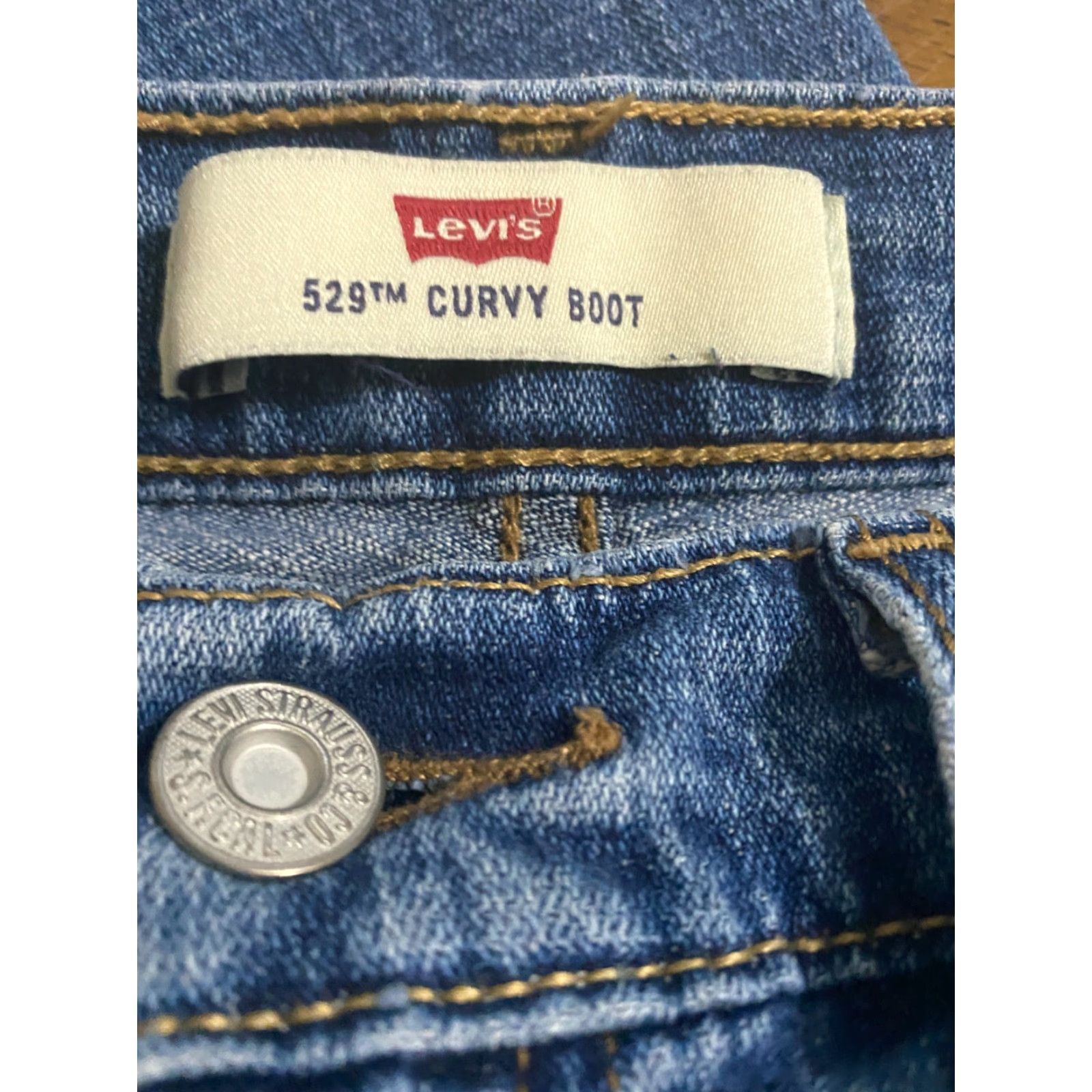 Levi's Levi's 529 Jeans Bootcut Women Medium Wash Size 8 Blue Curvy Regular - Levi's 529 Size 30" / US 8 / IT 44 - 3 Thumbnail