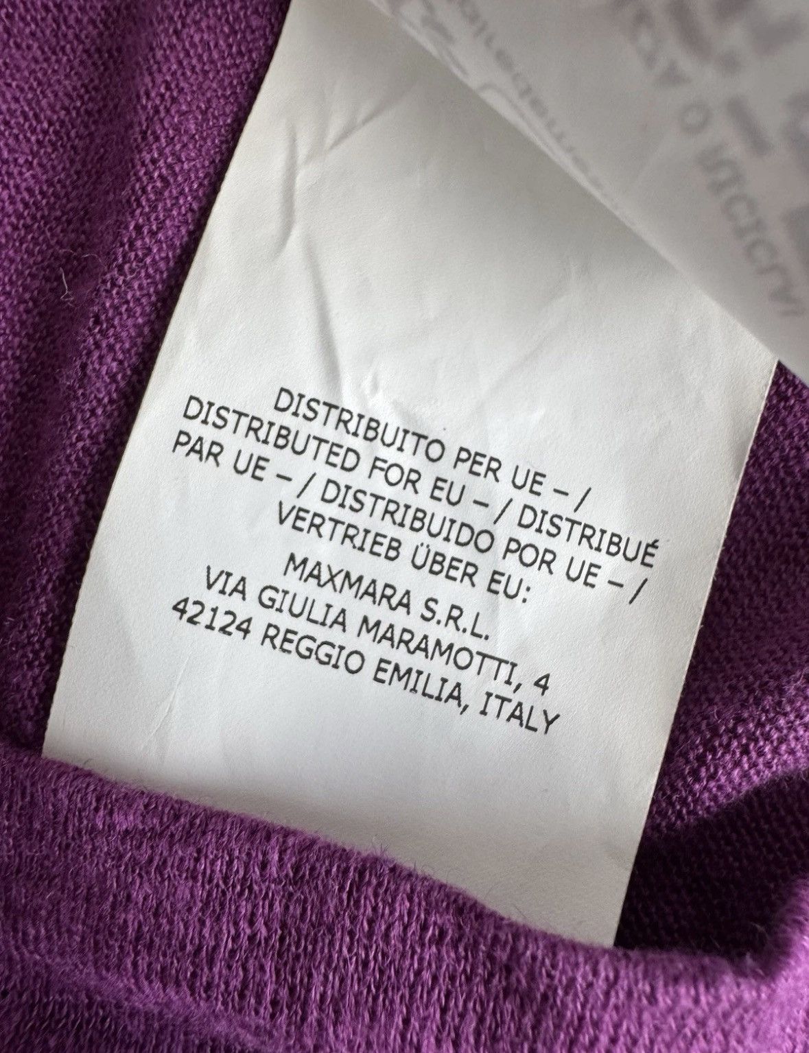 Weekend Max Mara Weekend Max Mara purple t-shirt 100% linen size L Size L / US 10 / IT 46 - 10 Thumbnail