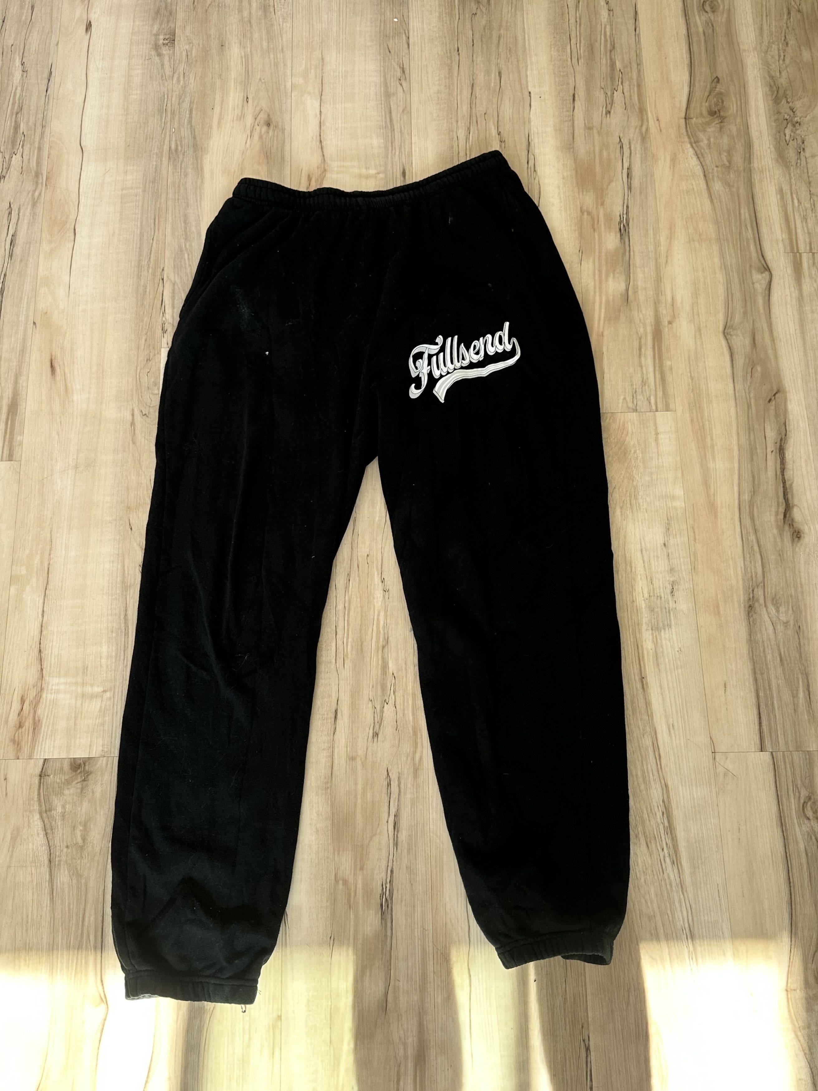 Full Send Full Send Nelk Boys Black Sweat Pants Size XL Size US 34 / EU 50 - 1 Thumbnail