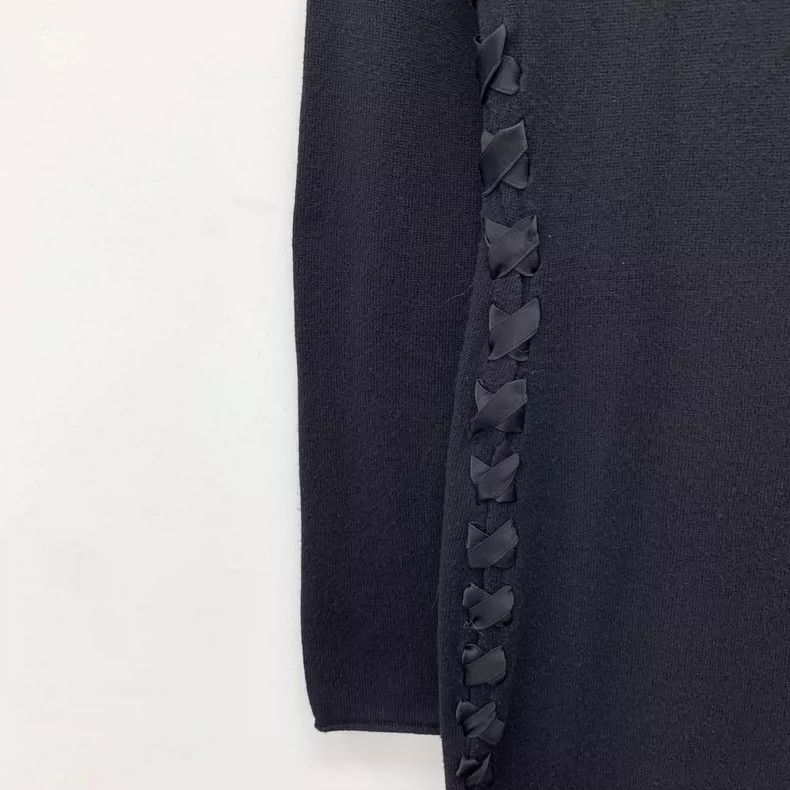 Saint Laurent Paris Saint Laurent Paris Black side strap split wool long sleev Size S / US 4 / IT 40 - 4 Thumbnail