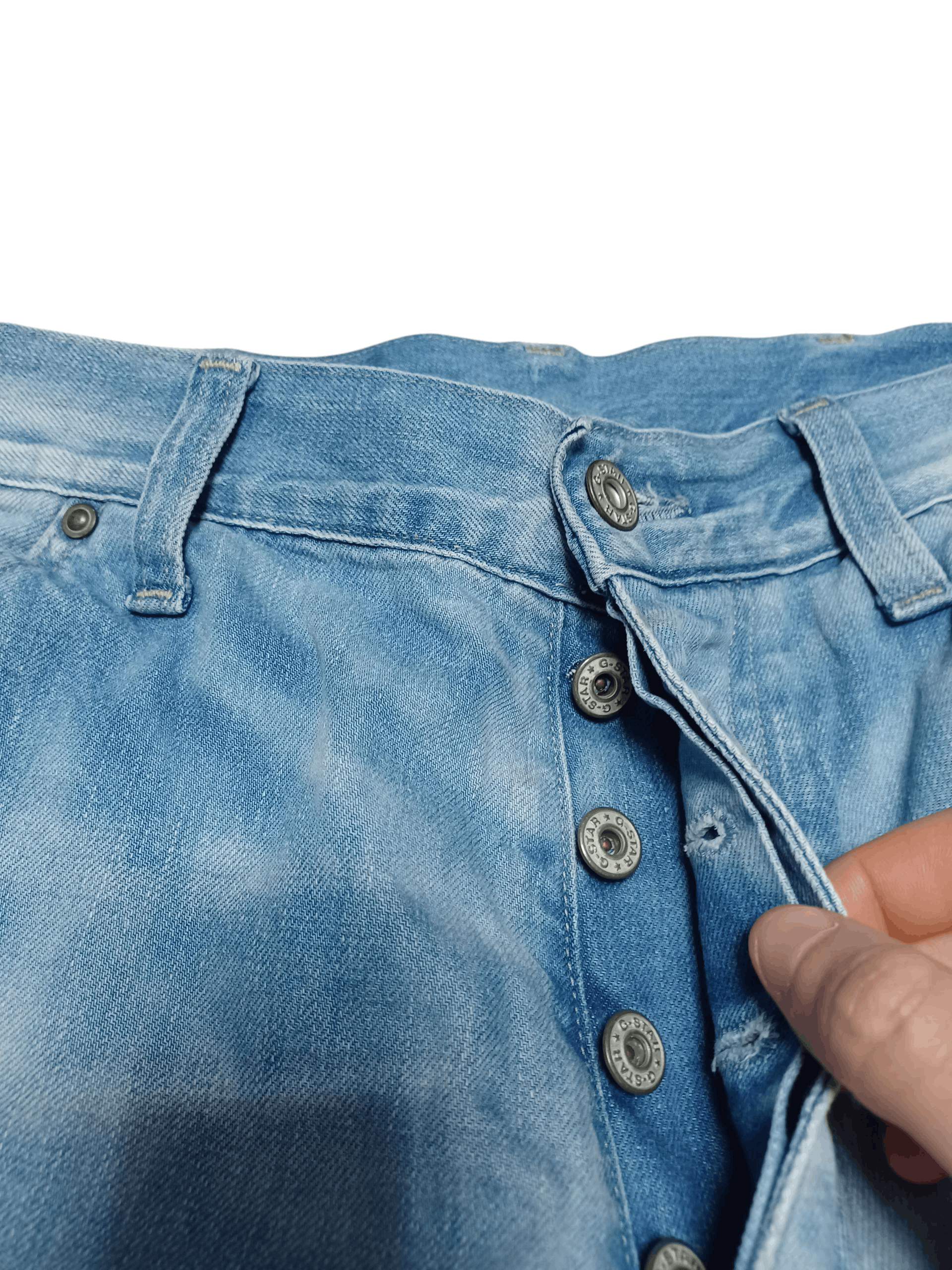 G-Star G STAR RAW DOUBLE KNEE AVANT GARDE BLUE WASHED JEANS DENIM Size US 32 / EU 48 - 2 Thumbnail