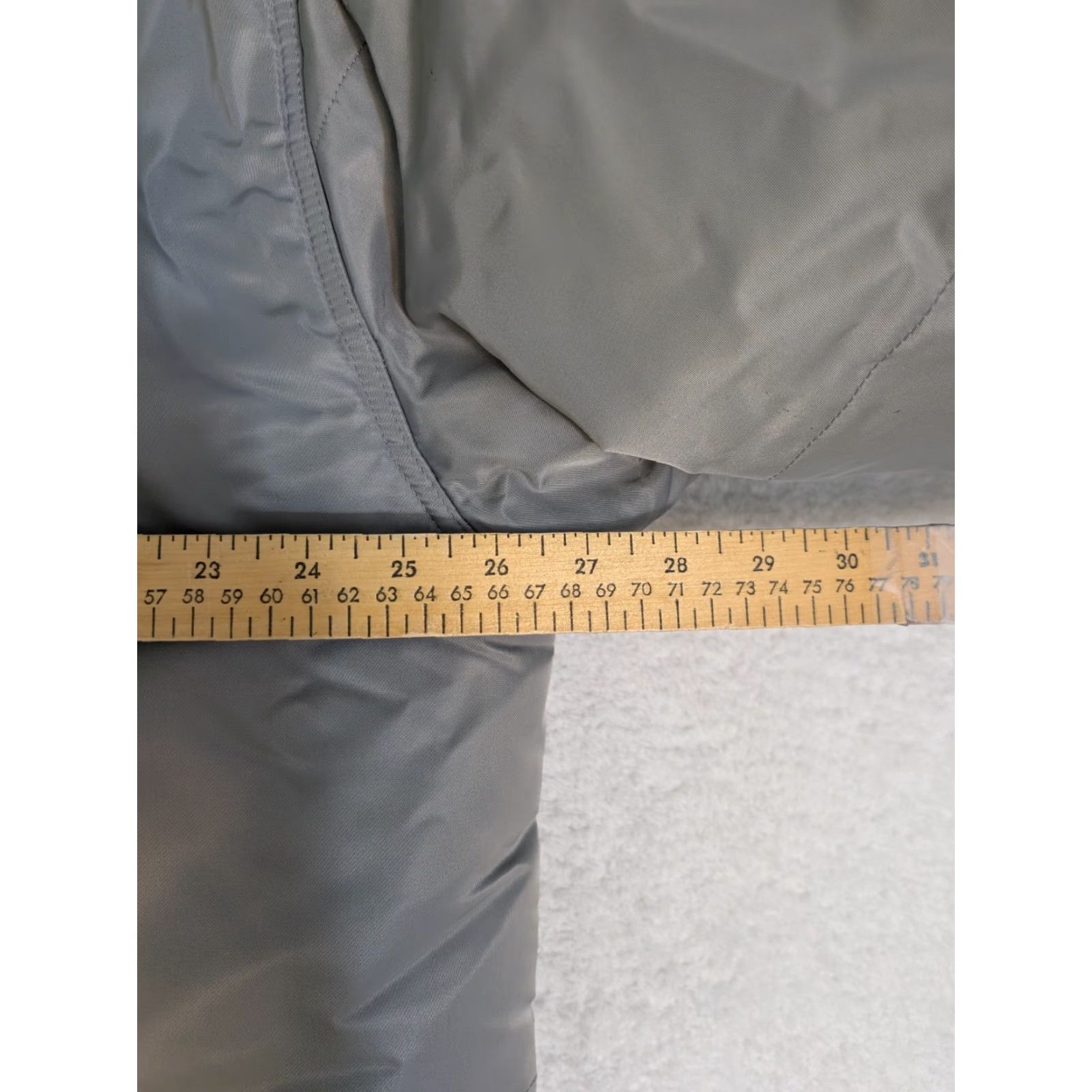 Vintage State Property Jacket Mens XL Gray Silver Full Snap Outdoor Coat Puffer Logo Nylon Softshell Long Outdoor Walking Skateboarding Mens XL Gray Size US XL / EU 56 / 4 - 4 Thumbnail