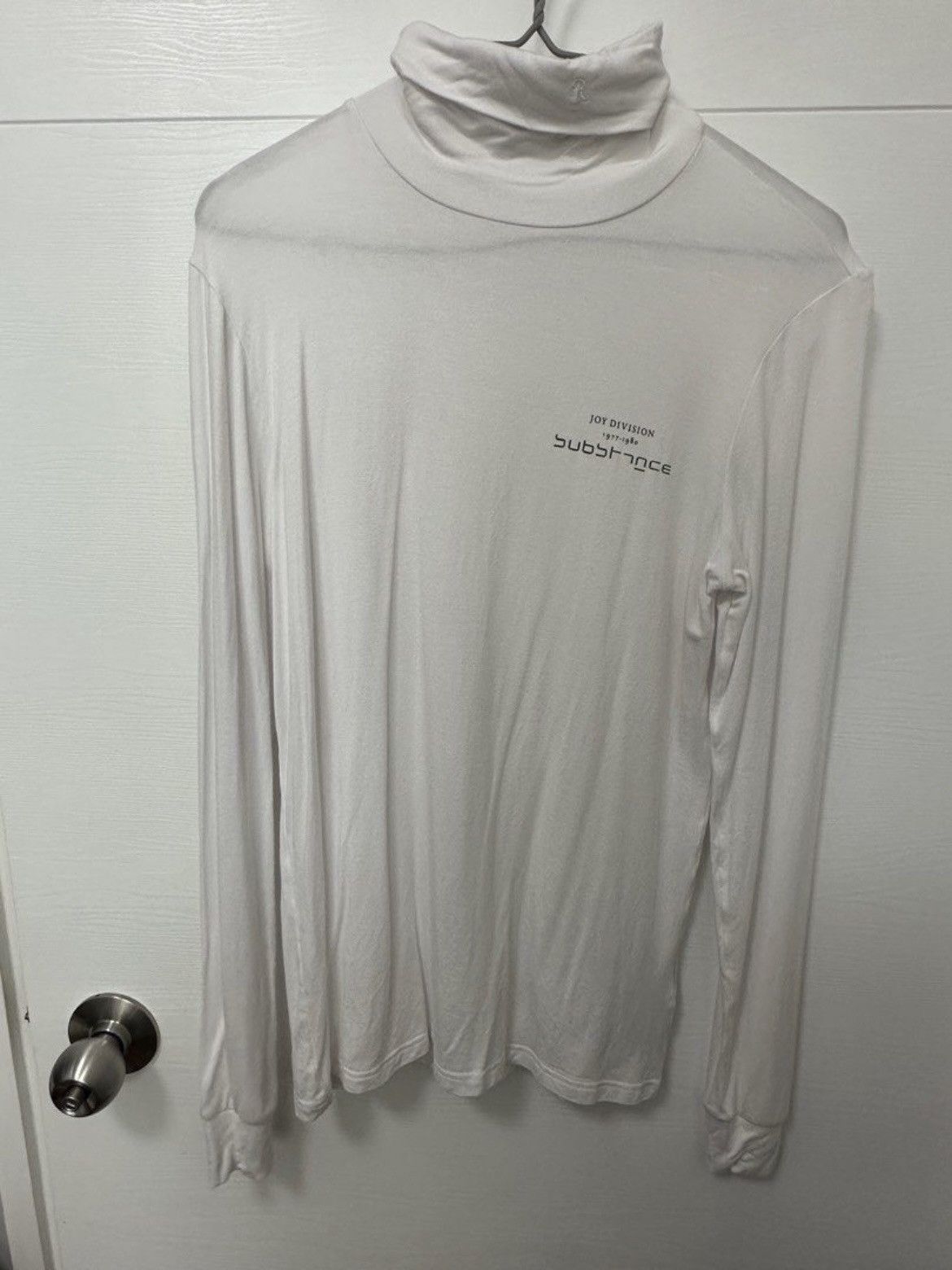 image of Raf Simons Ss18 - Joy Division Substance Turtle Neck in White, Men's (Size Small)