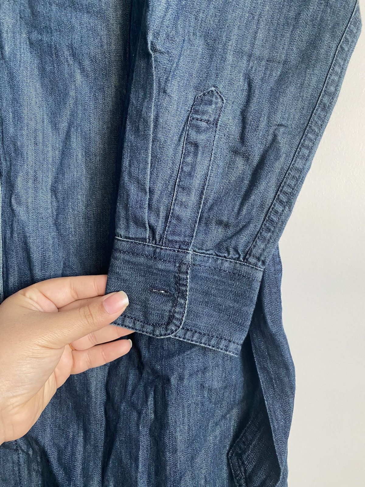 Talbots Talbots Sz6Long Roll Tab Sleeve denim tie waist Dress NWT Size M / US 6-8 / IT 42-44 - 8 Thumbnail