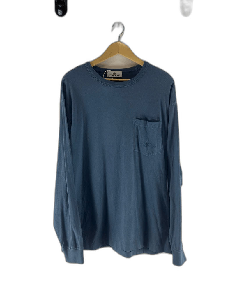 Stone Island Stone Island Long Sleeve Shirt in Blue Size US XL / EU 56 / 4 - 1 Thumbnail