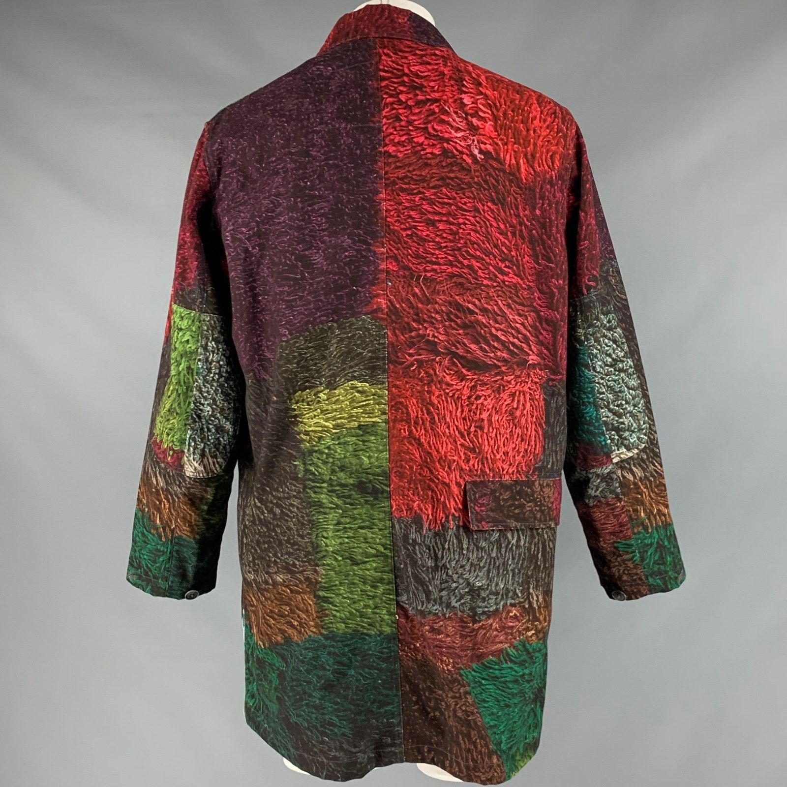 Pierre-Louis Mascia PIERRE-LOUIS MASCIA Size 40 Multi-Color Print Cotton Coat Size US XXS / EU 40 - 4 Thumbnail