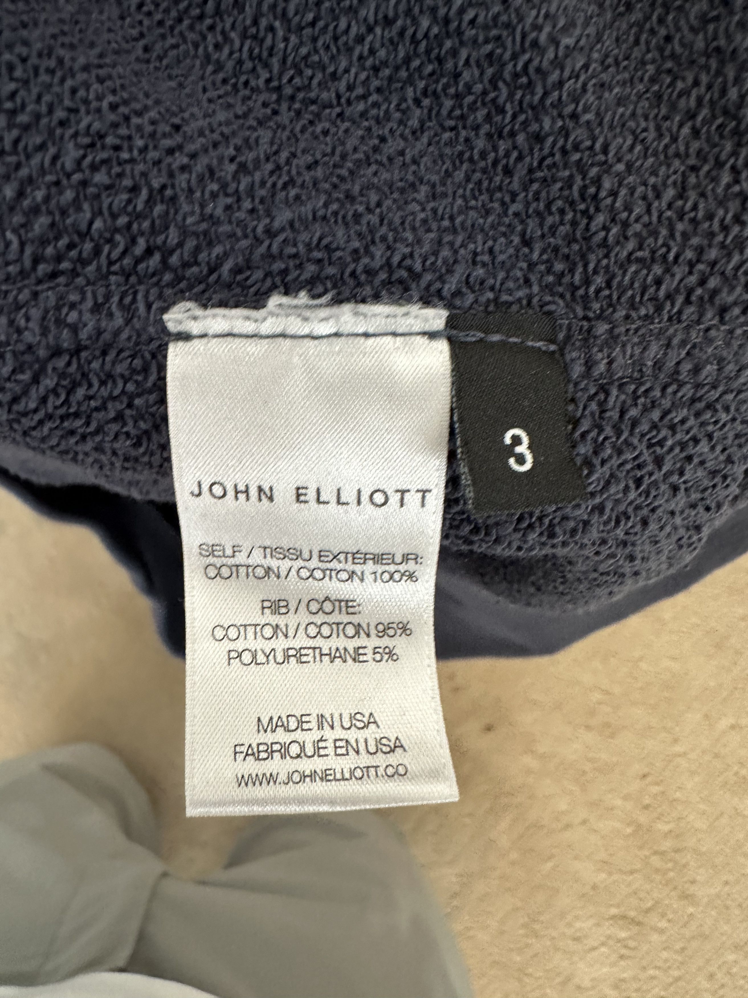 John Elliott Navy Raglan Pullover Hoodie Size US L / EU 52-54 / 3 - 3 Thumbnail
