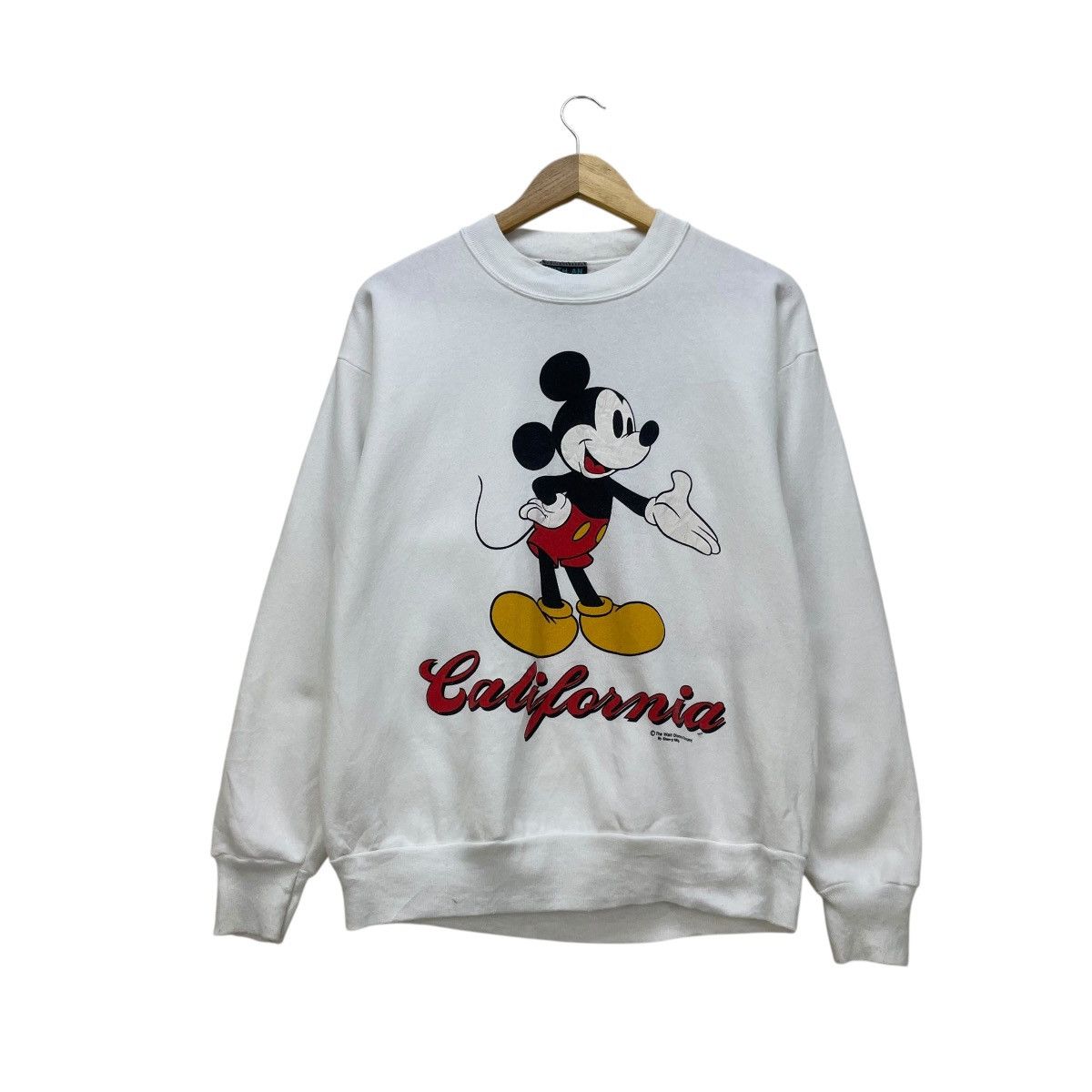 Mickey Mouse 💥Vintage Mickey Mouse Mirror Print Sweatshirt Size US M / EU 48-50 / 2 - 1 Thumbnail