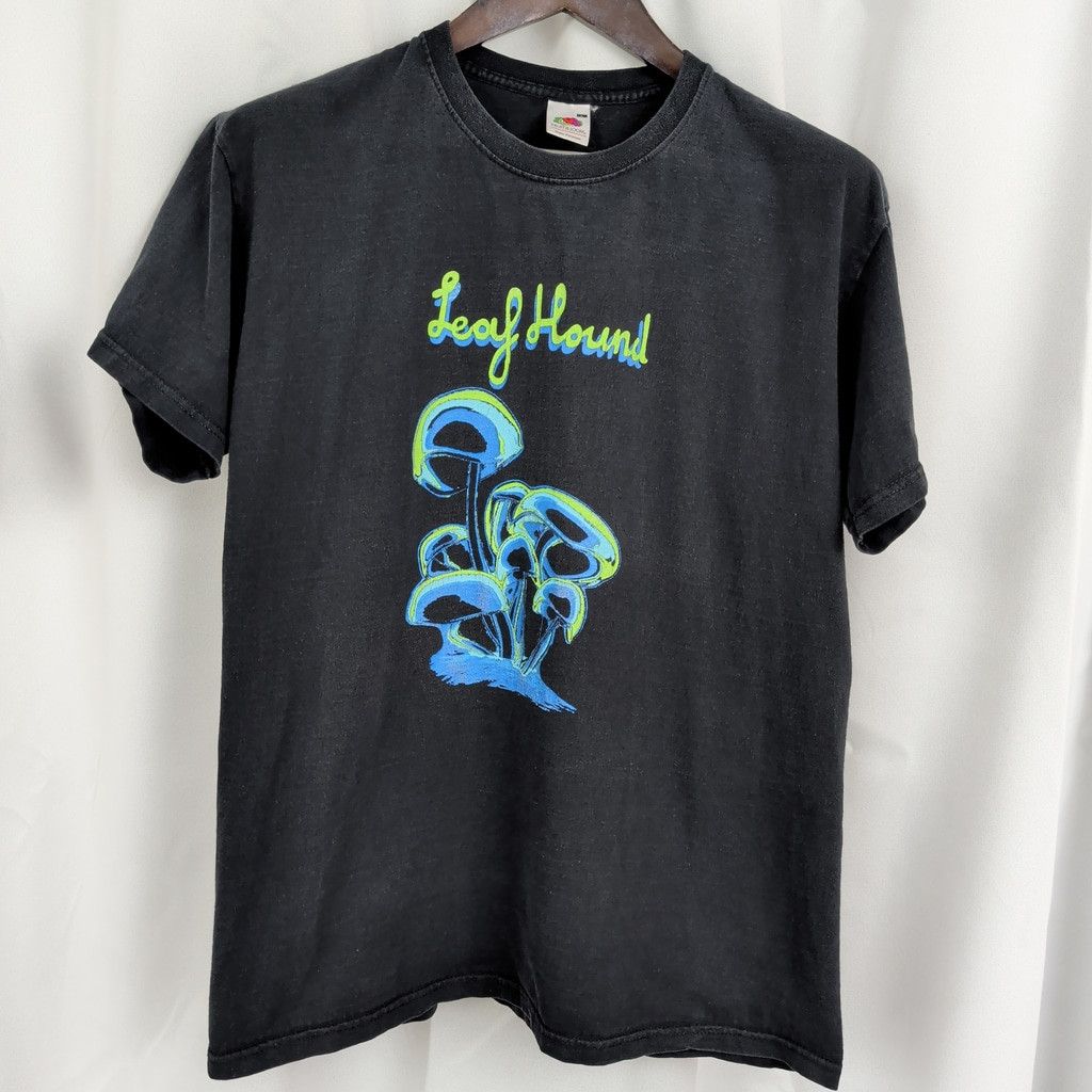 Band Tees × Fruit Of The Loom × Vintage Vintage Leaf Hound Psychedelic Hard Rock Band T-Shirt Size US L / EU 52-54 / 3 - 7 Thumbnail