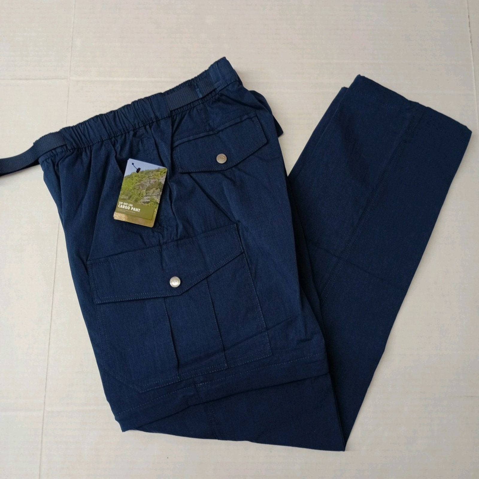 Other Ozark Trail Zip Off Convert Cargo Pants Mens Size 36x30 Blue Size US 36 / EU 52 - 1 Thumbnail